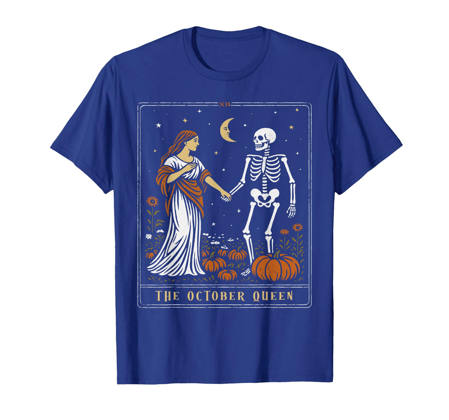The October Queen Tarot Card Halloween Spooky Season T-Shirt