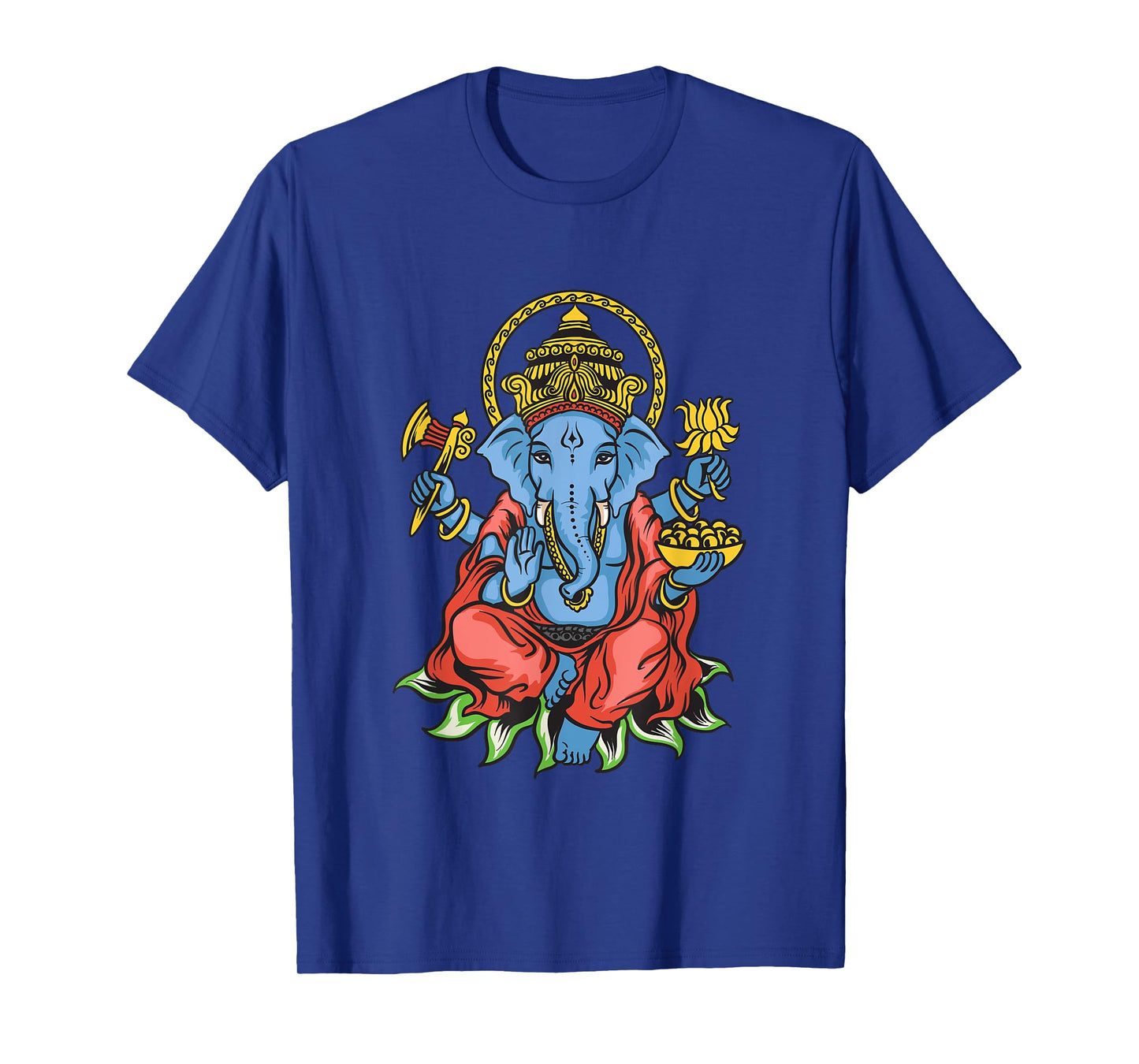 Spiritual Hindu God Ganesha Meditation Yoga T-Shirt