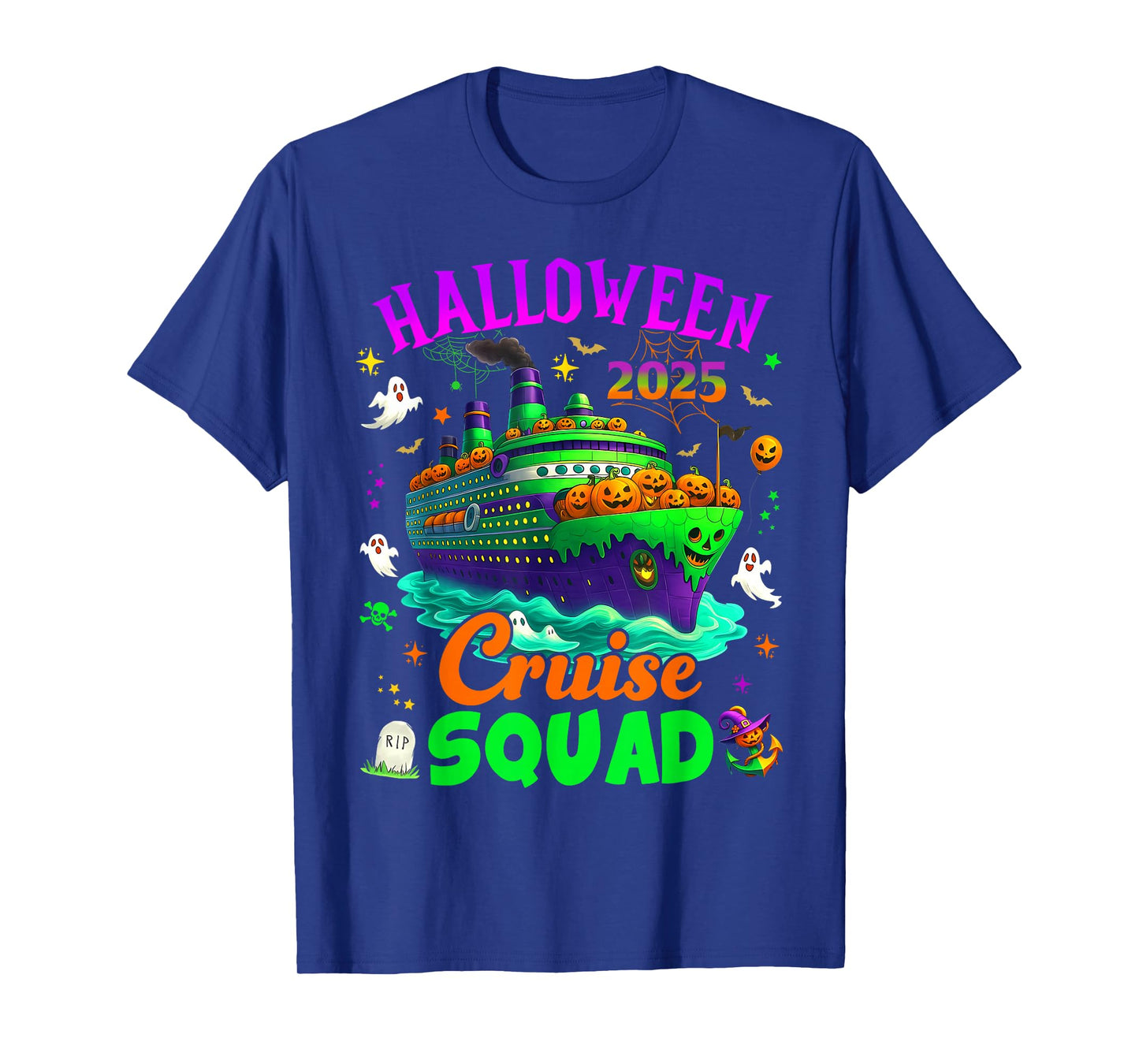 Halloween Cruise Squad 2025 Matching Cruising Crew Vacation T-Shirt