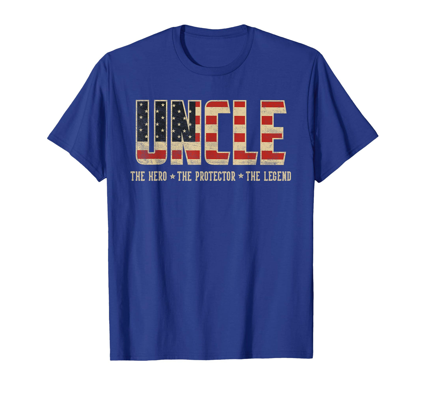 Uncle Protector Hero Legend USA Flag Uncle Father's Day T-Shirt