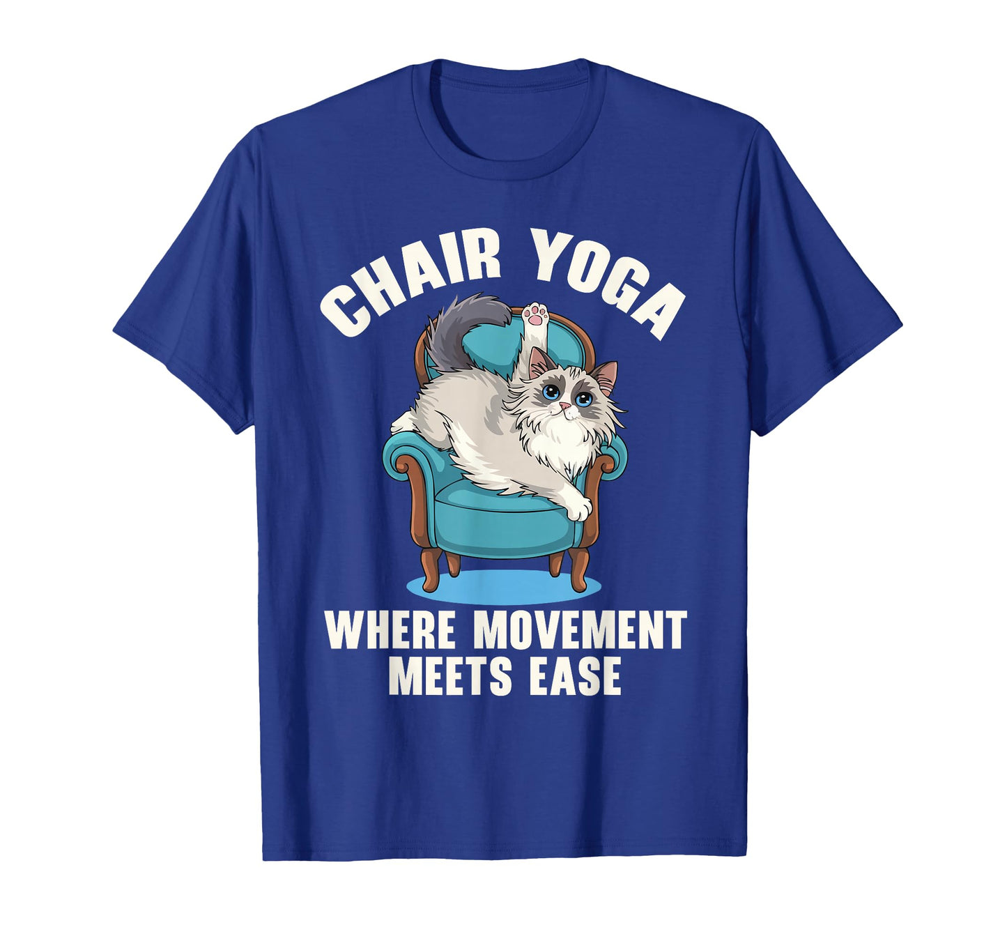 Chair Yoga Exercise Zen Fitness Workout Yoga Instructor T-Shirt
