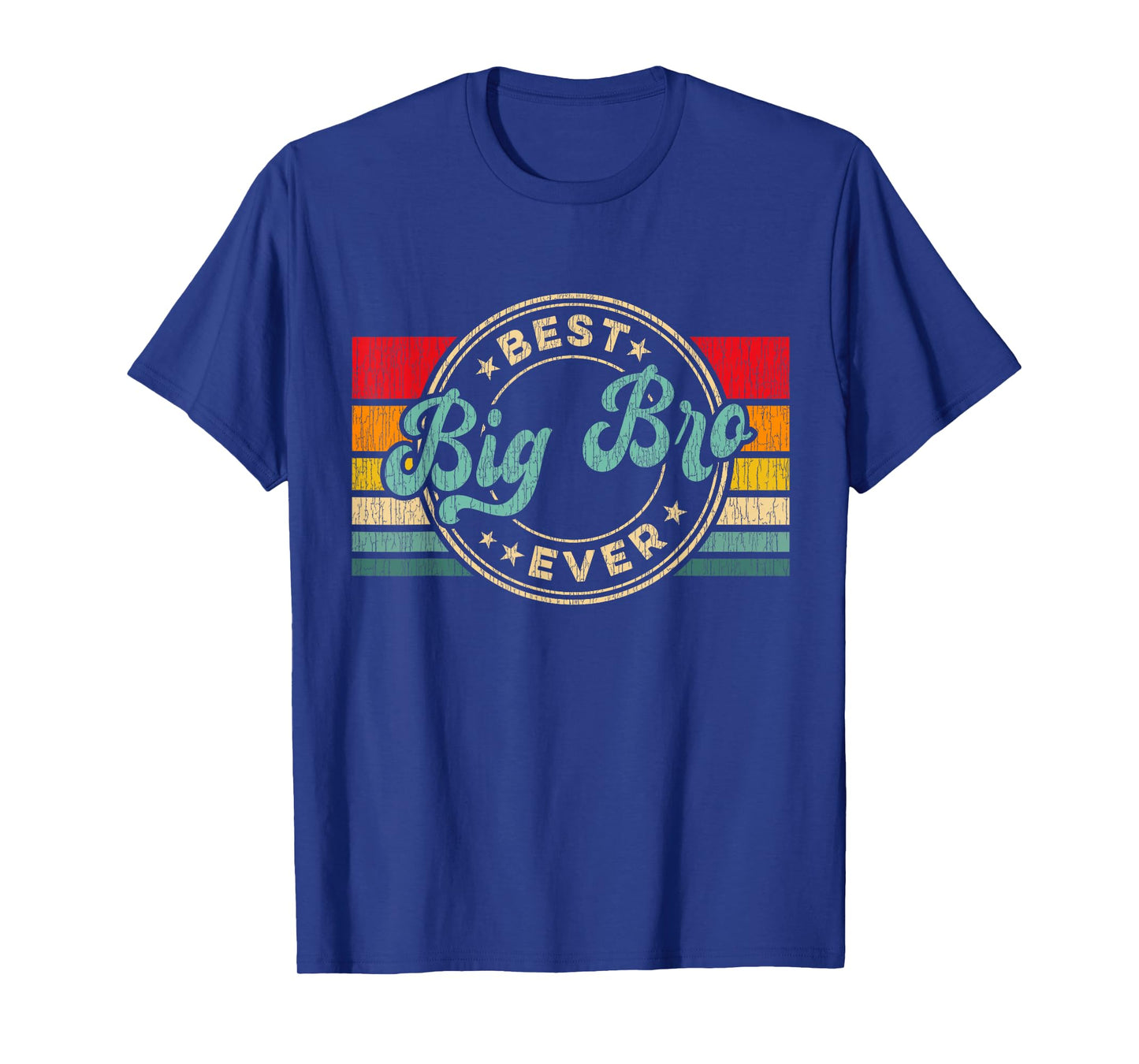 Best Big Brother Ever Vintage Retro Big Brother Gift Idea T-Shirt