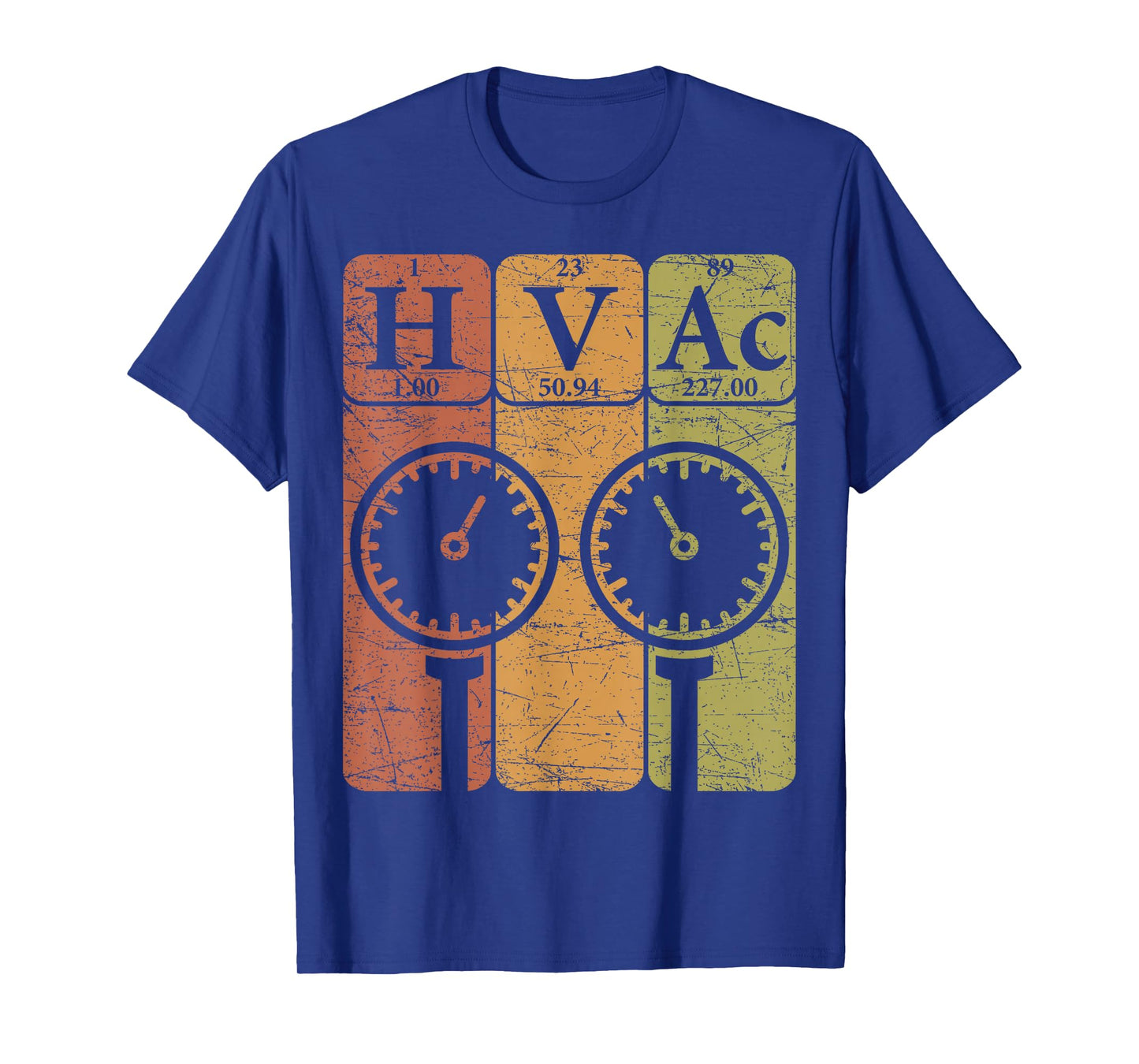 HVAC Periodic Table Elements HVAC Technician Retro HVAC tech T-Shirt