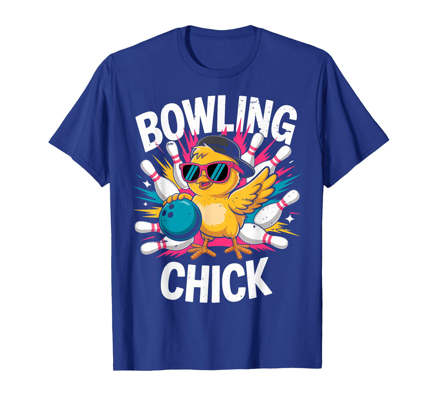 Bowling Chick Bowler Mom Grandma Bowler Girls Funny Tee T-Shirt