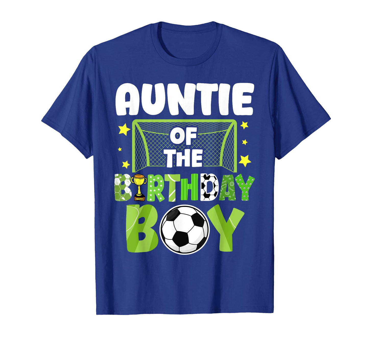 Soccer Auntie Birthday Boy Party Soccer Family Matching T-Shirt