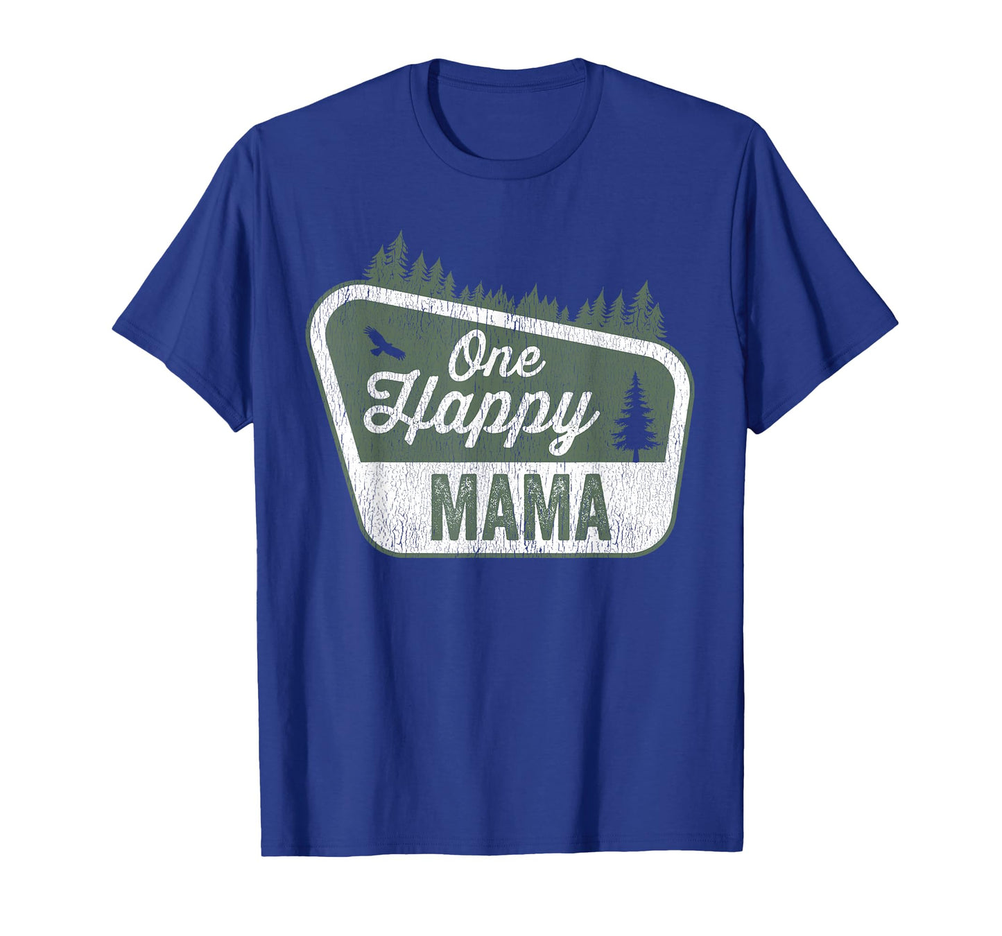 One Happy Mama Matching Family Birthday Party Camping T-Shirt