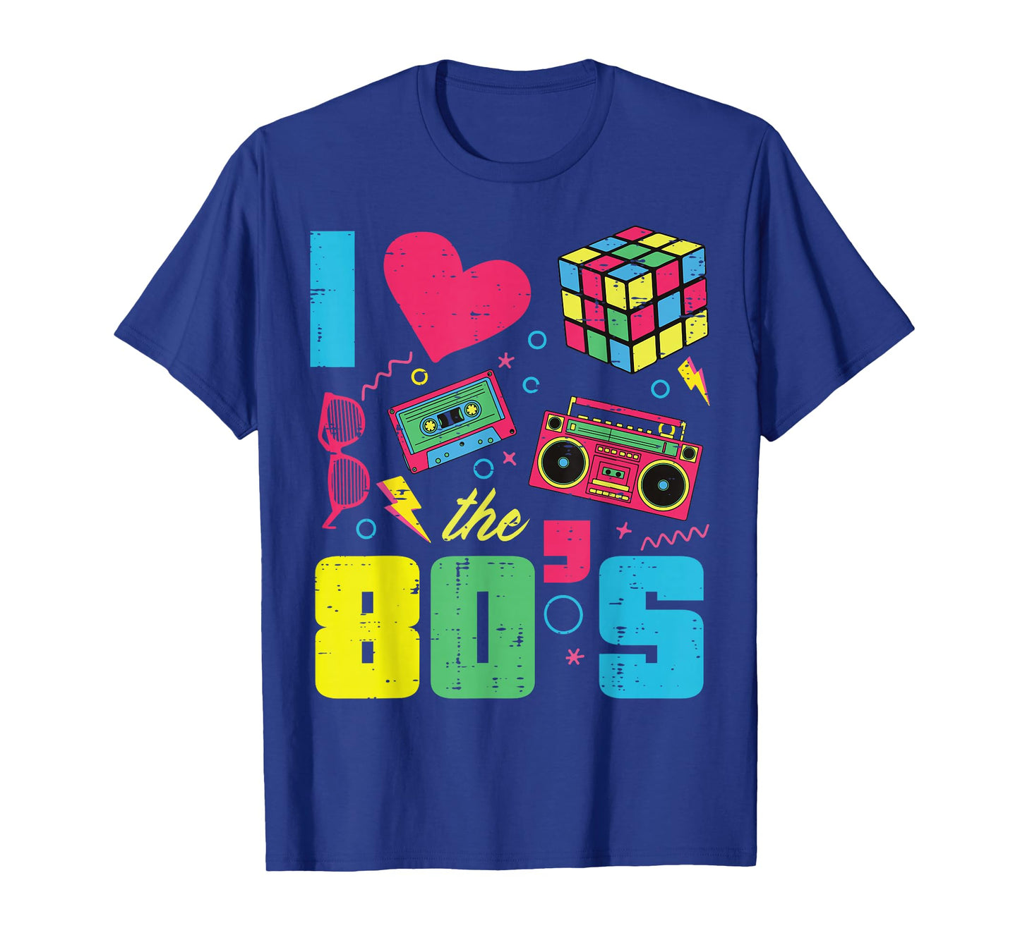 I Love Heart The 80s Retro Throwback Vibes Women Men Kids T-Shirt