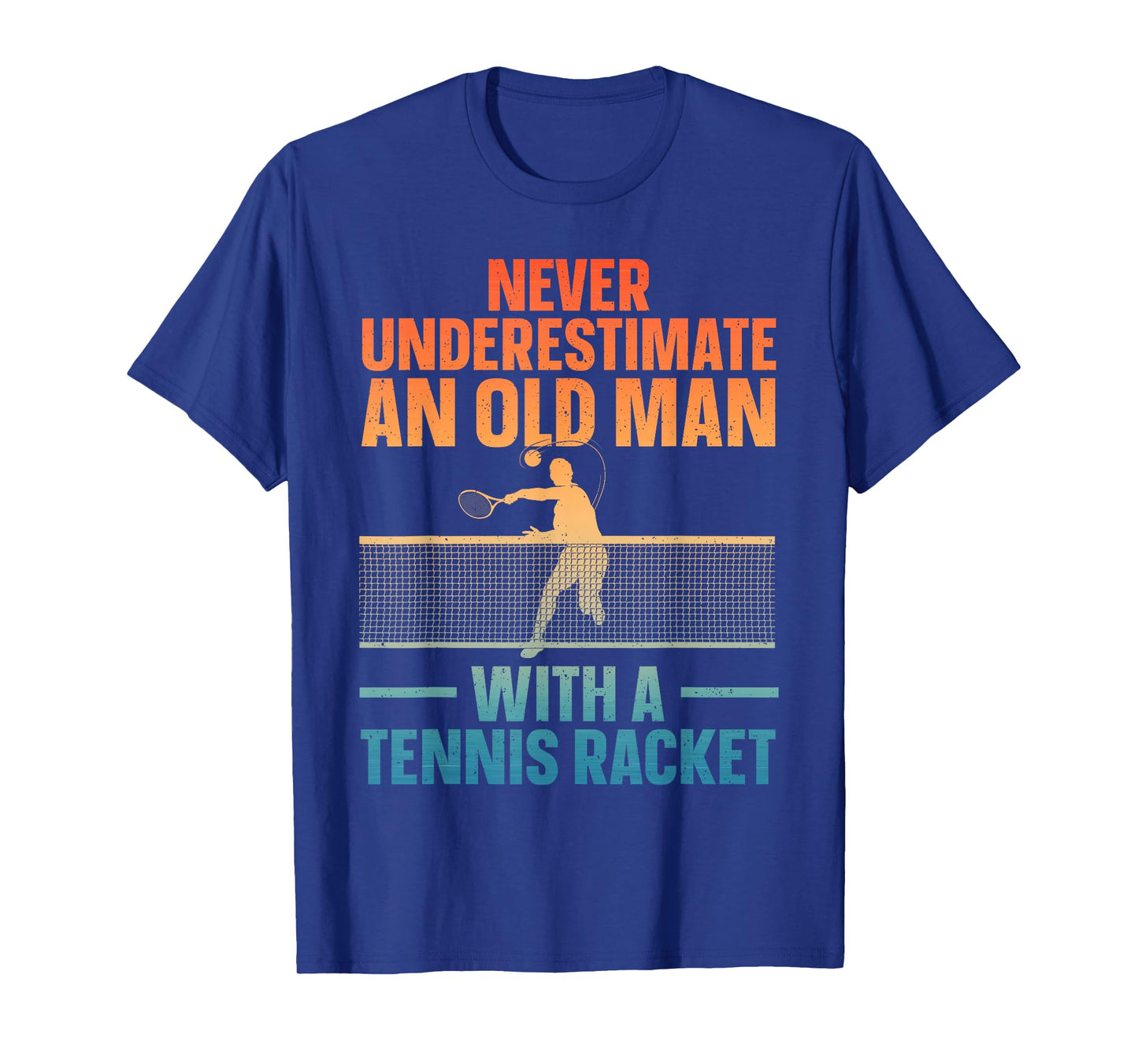 Best Tennis Art For Men Grandpa Tennis Lover Tennis Player T-Shirt