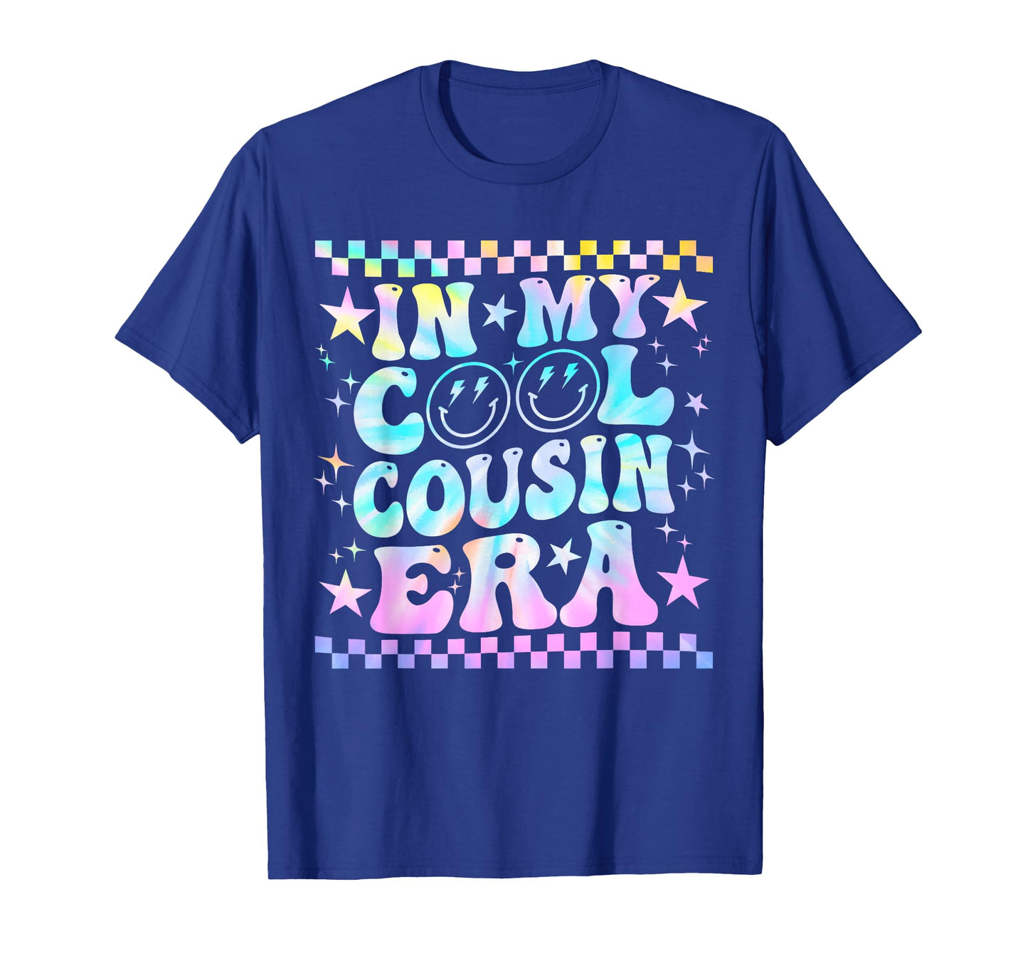 Tie Dye Groovy In My Cool Cousin Era Funny Family T-Shirt