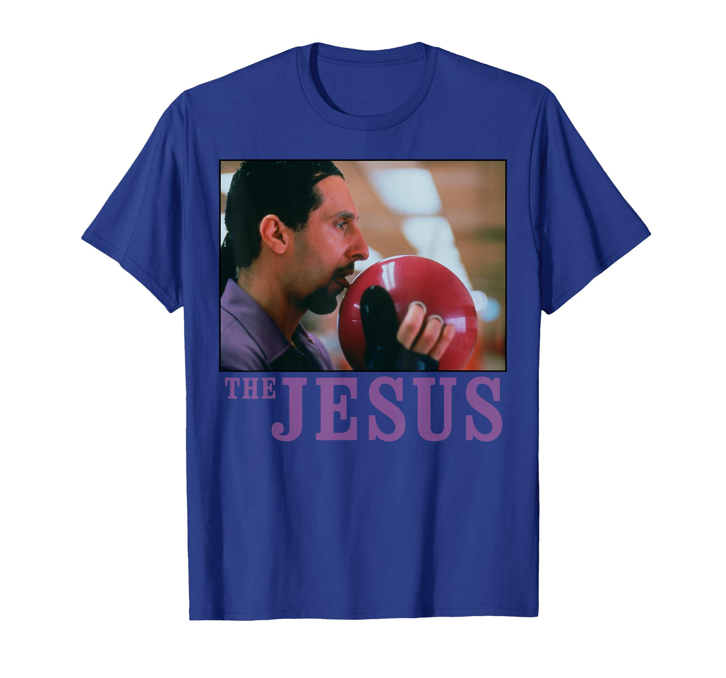The Big Lebowski Jesus Licking the Bowling Ball Graphic Tee T-Shirt