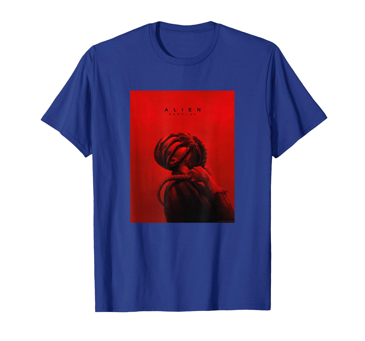 Alien: Romulus Facehugger Attack Red Movie Poster T-Shirt