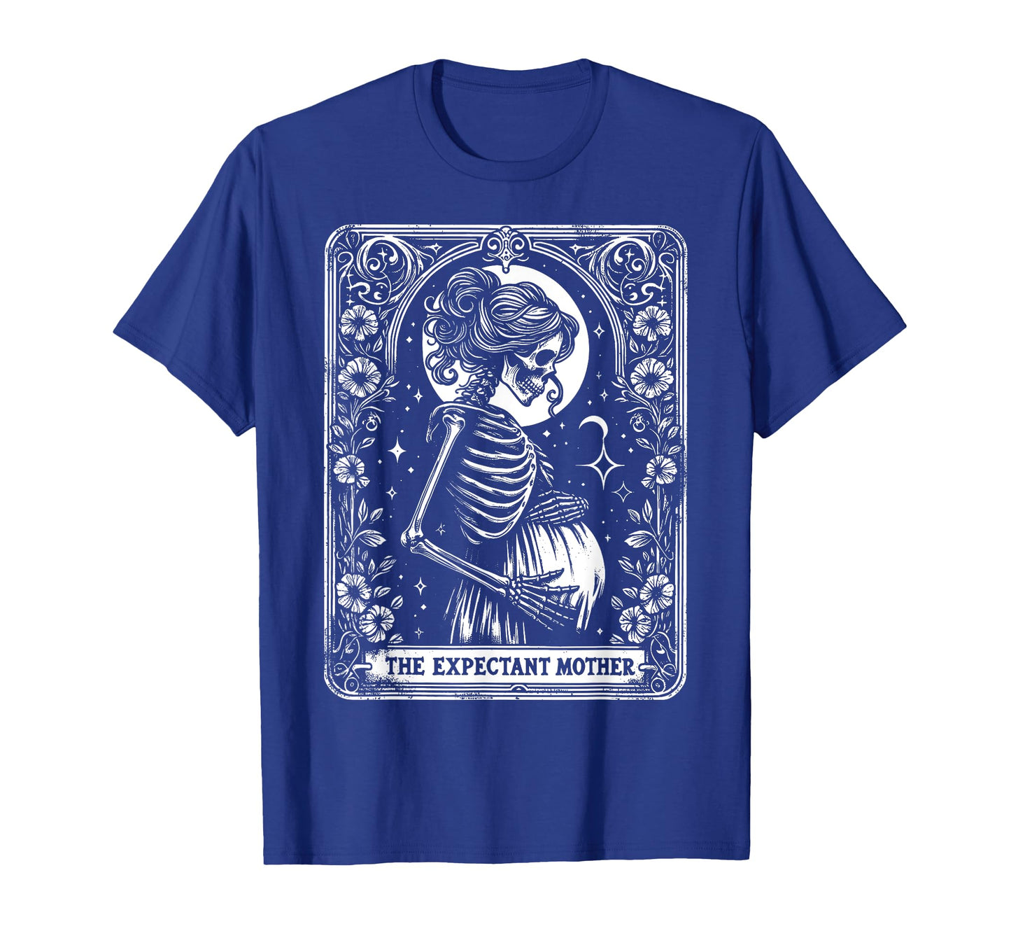 Skeleton Expectant Mother Tarot Card Pregnancy Announcement T-Shirt