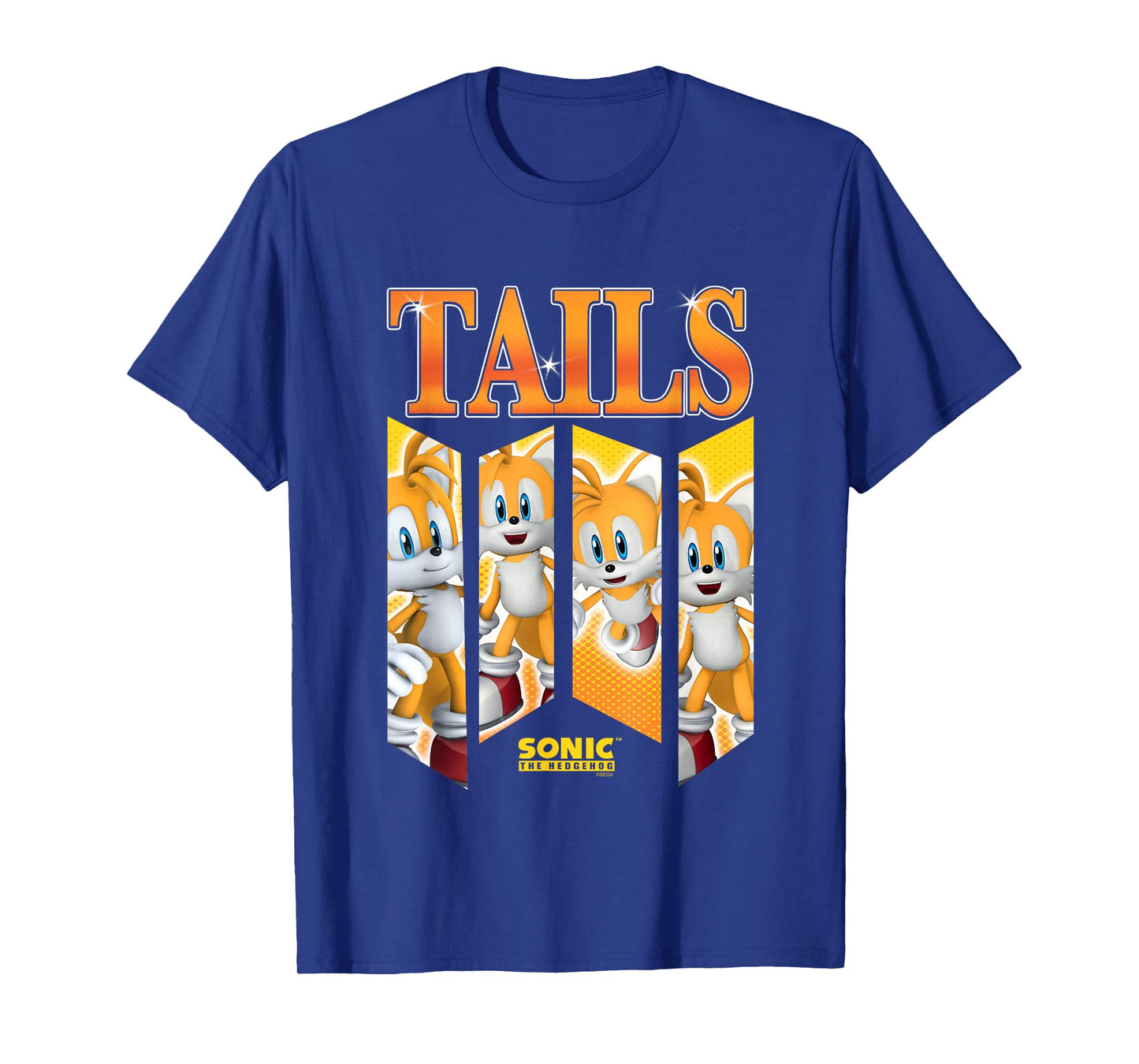 Sonic The Hedgehog Tails Speed & Shine Panels T-Shirt