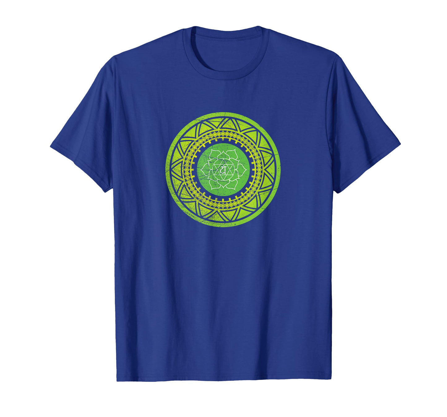 Sacred Geometry Heart Chakra Anahata Yoga Meditation Goa Psy T-Shirt
