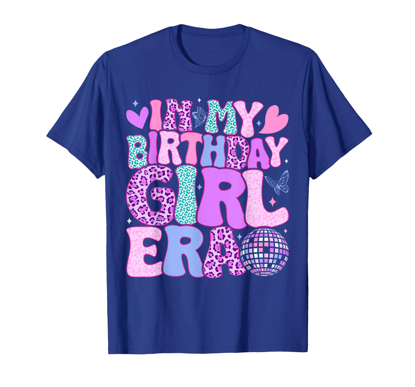 Groovy In My Birthday Girl Era Retro Women Teens Kids Bday T-Shirt