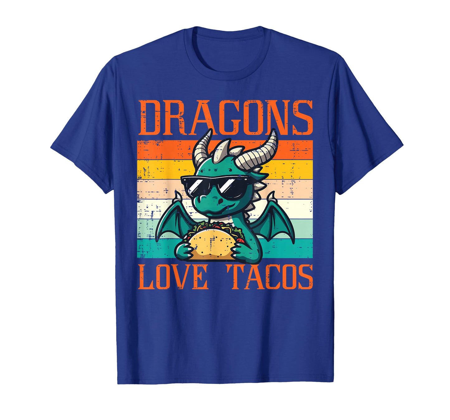 Dragons Love Tacos Funny Mexican Food Fiesta Men Women Kids T-Shirt