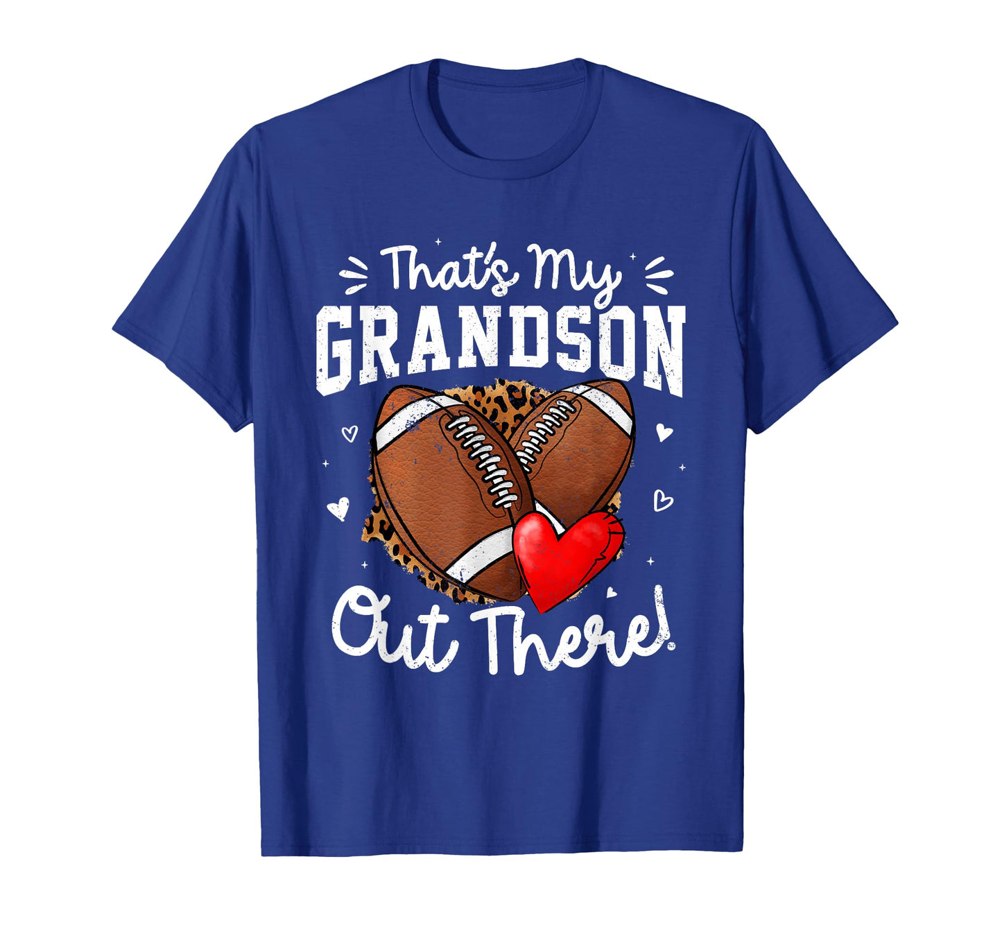 That's My Grandson Out There Funny Football Grandma T-Shirt