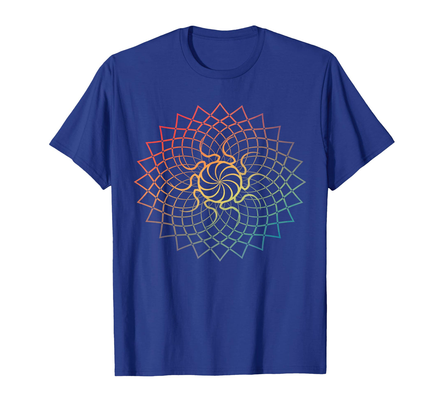Mandala Geometry Sacred Fractal Art Yoga Mantra Good Vibe T-Shirt