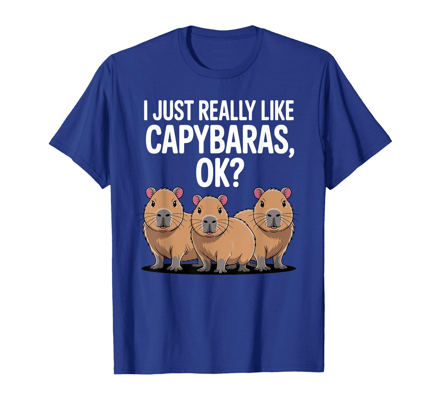 Cool Capybara Art for Men Women Kids Rodent Capybara Lover T-Shirt