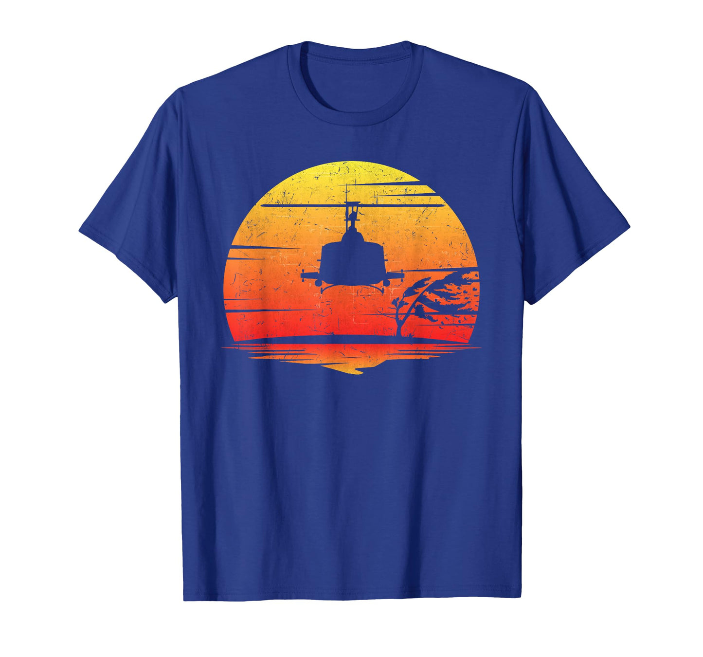 UH-1 Huey Retro Helicopter Vintage Style Vietnam Chopper T-Shirt