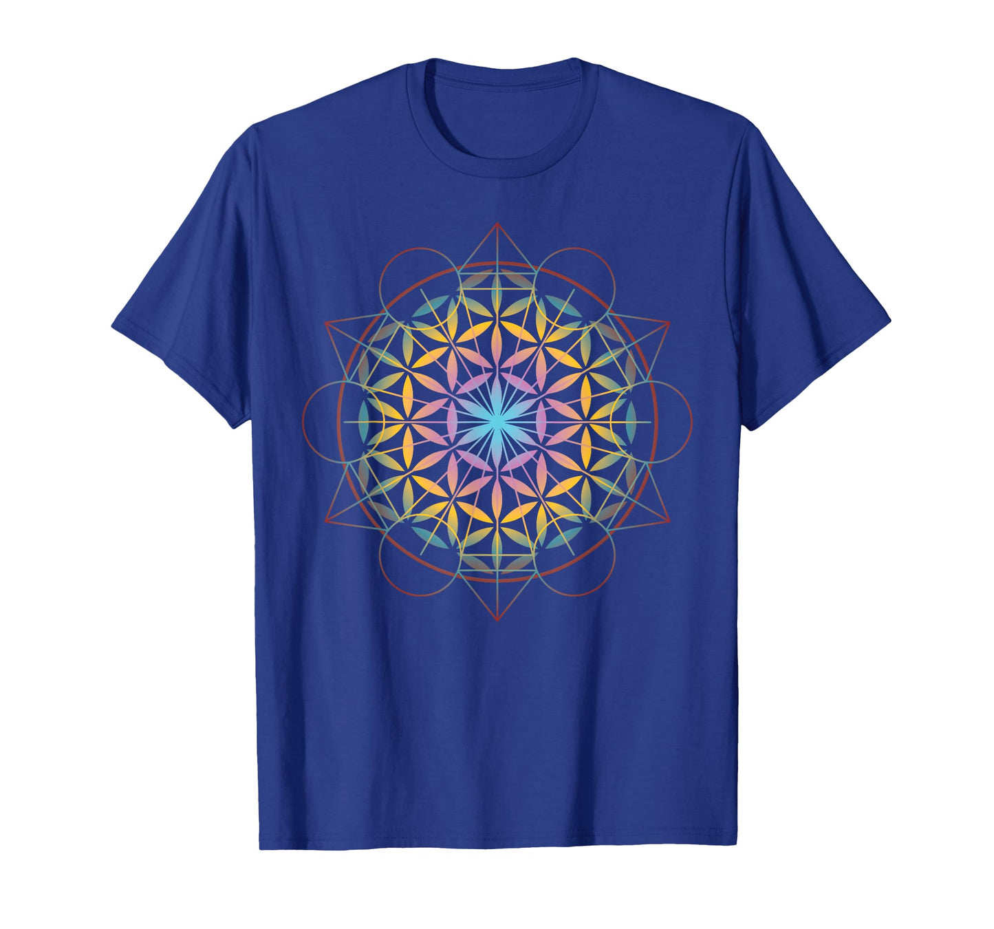 Geometrical Flower of Life Spiritual Mandela Gift Idea T-Shirt