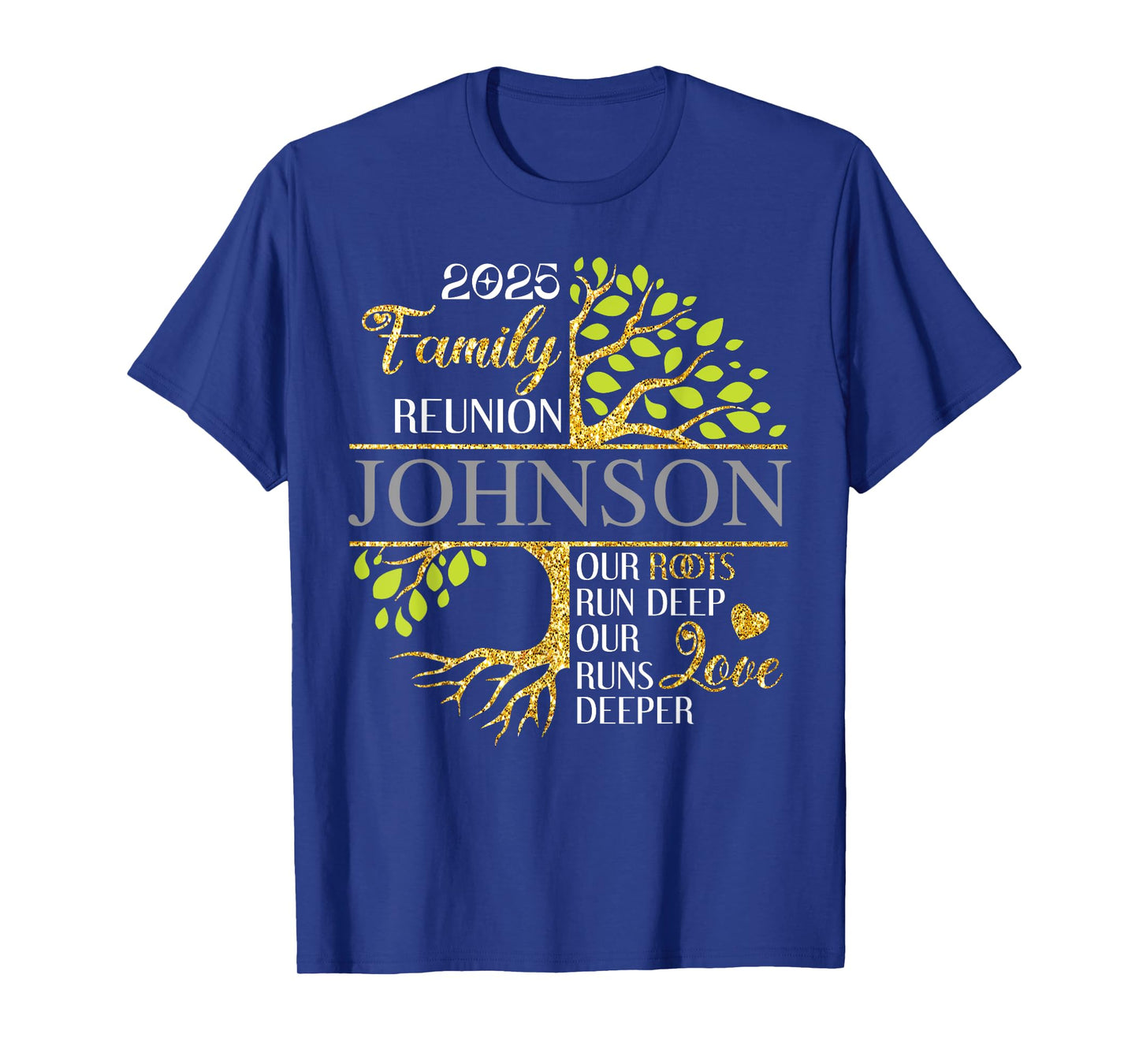 Johnson Family Tree Funny Family Reunion 2025 Men Women Kids T-Shirt