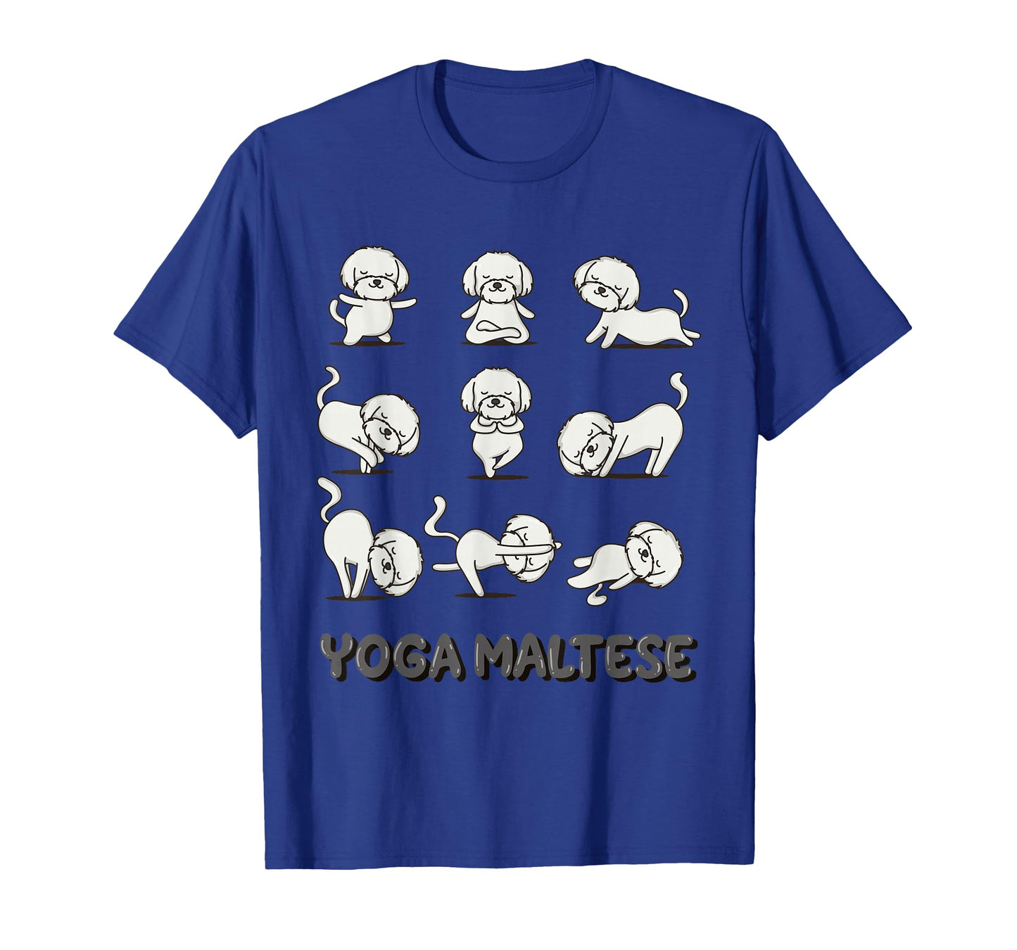 Maltese Yoga Shirt Maltese Yoga Pose Meditation T-Shirt