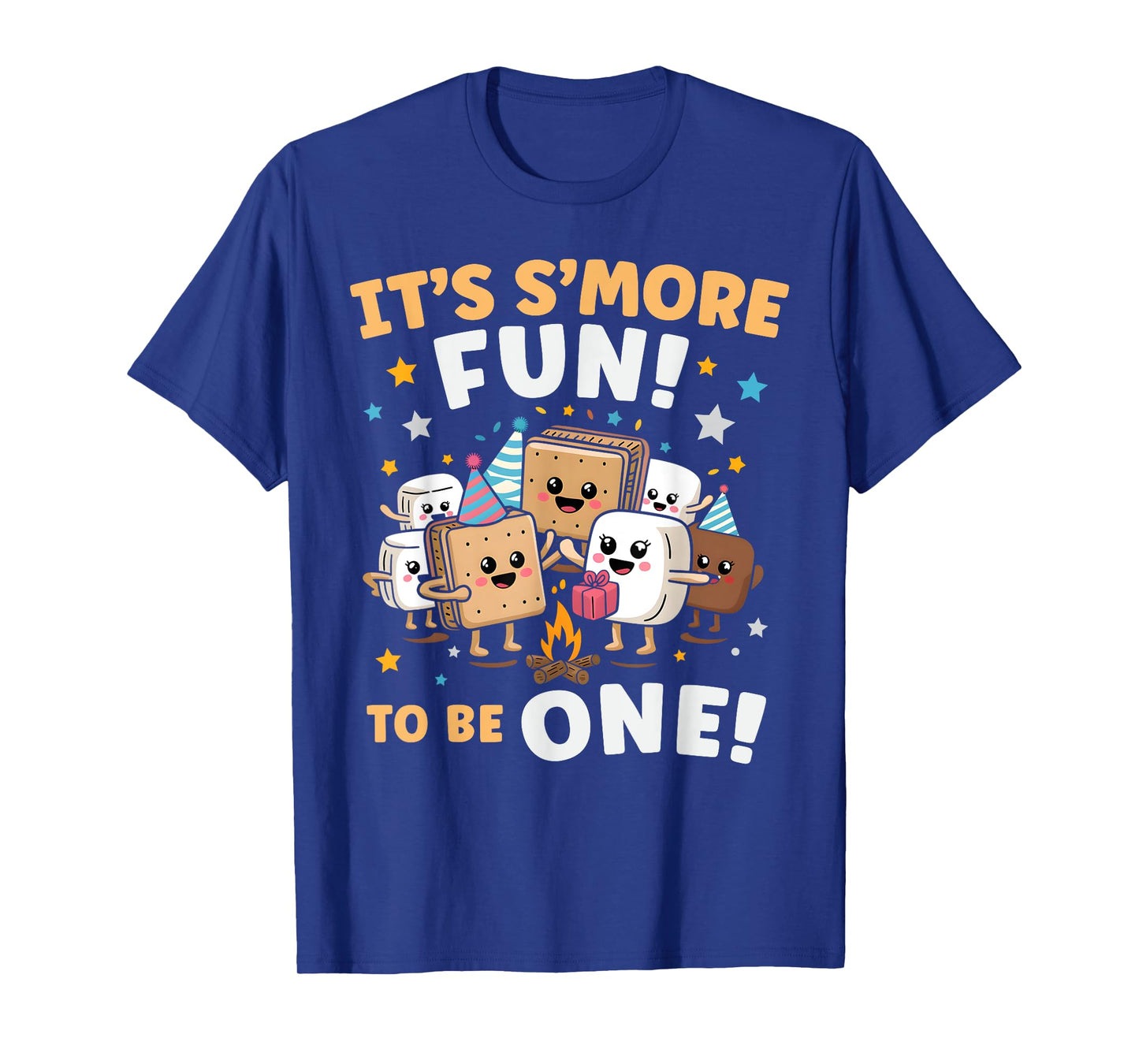 Birthday Campfire Marshmallow It's S'more Fun Being One 1st T-Shirt