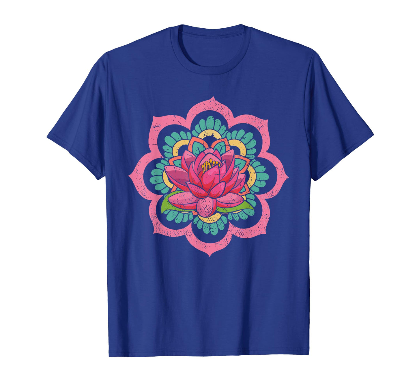 Spiritual Yoga Boho Flower Blossom Pilates Lotus Mandala T-Shirt