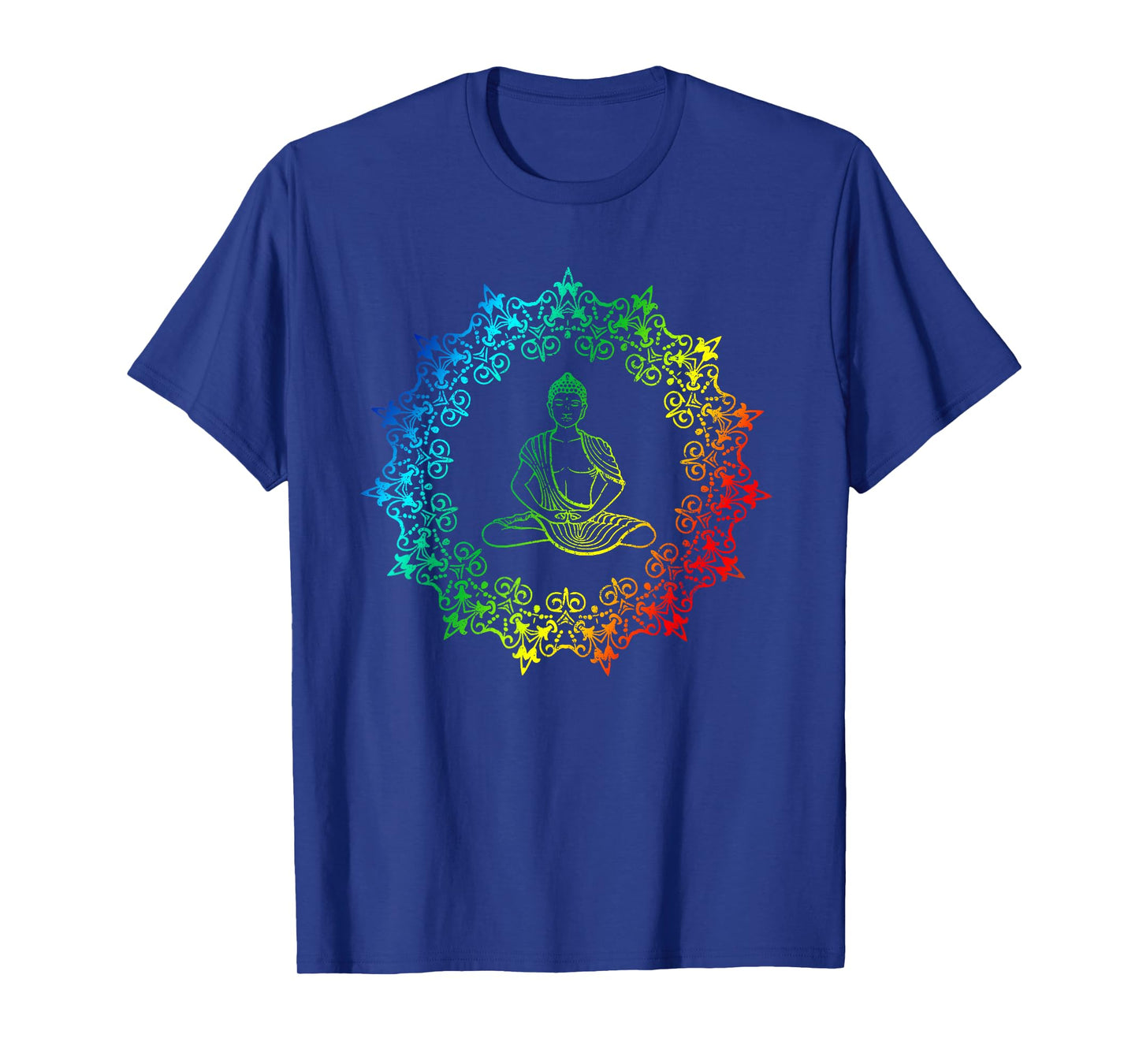 Buddha Rainbow T-Shirt Meditation Yoga LGBT Gay Pride Shirt T-Shirt