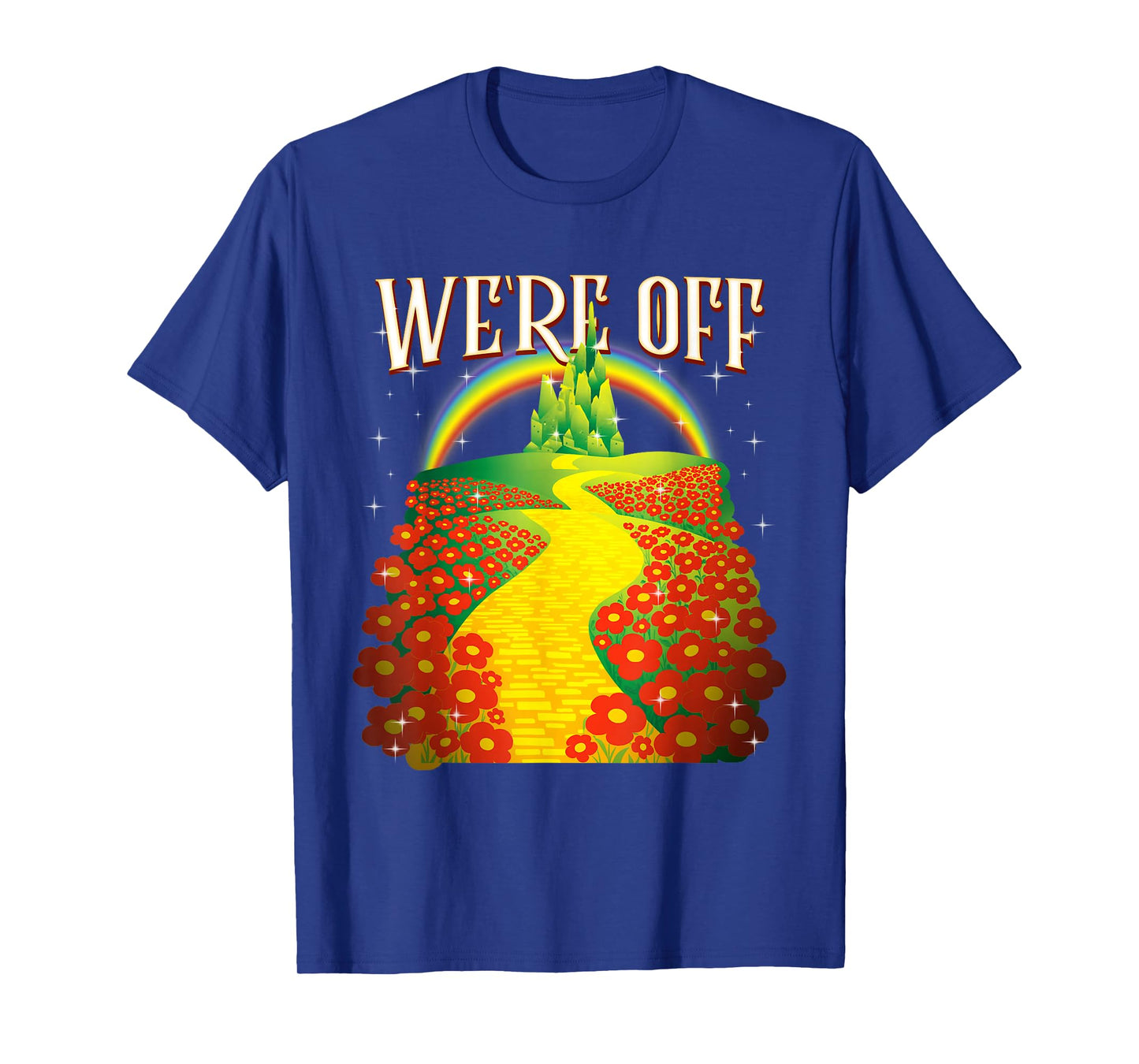 Funny We're Off Yellow Path Brick Wizard Literature School T-Shirt