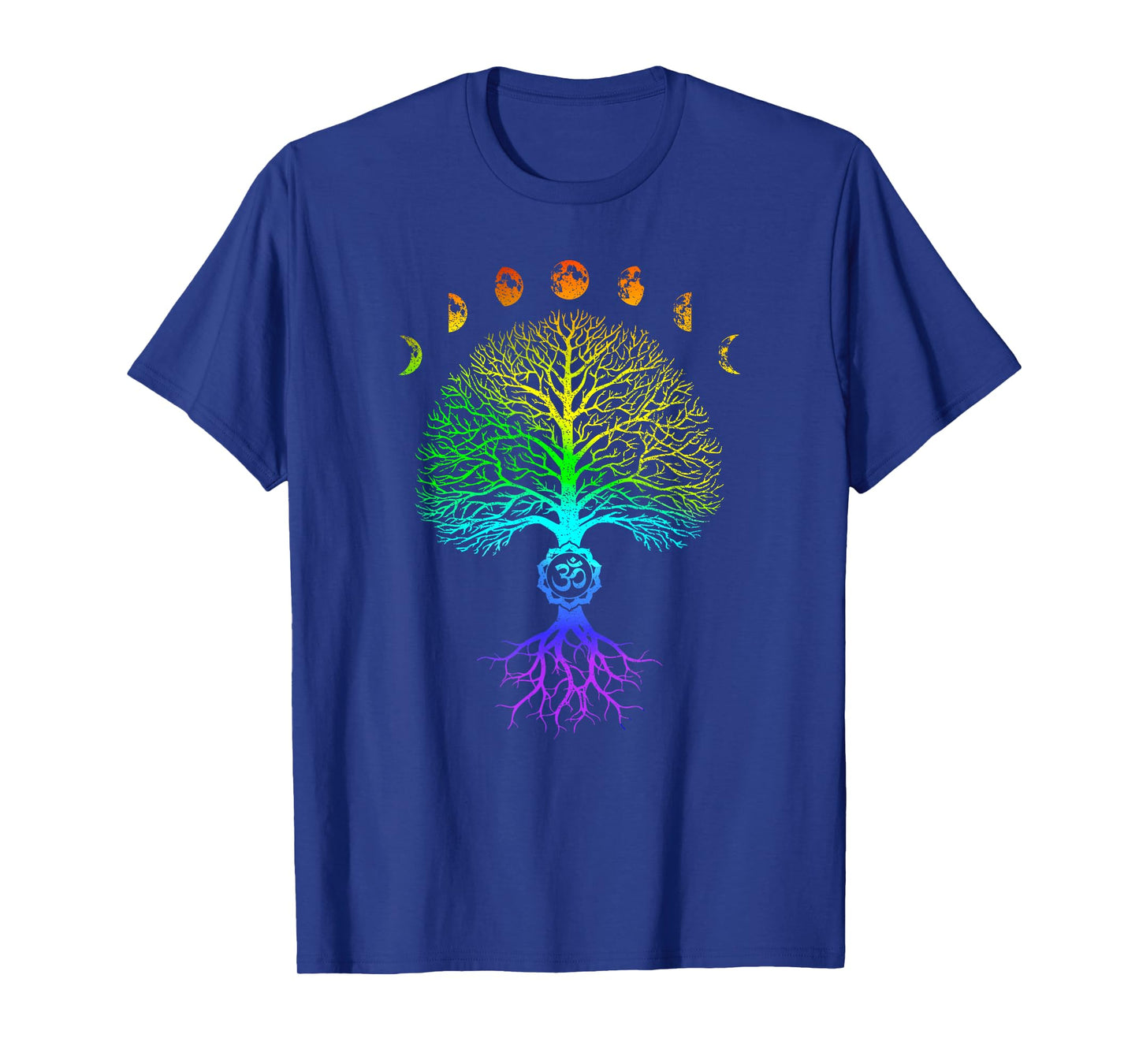 Tree of Life Phases of the Moon Om Chakra Yoga Gift T-Shirt