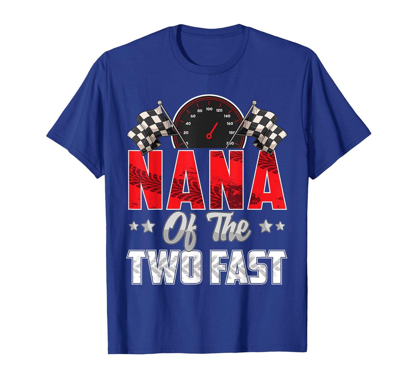 2 year old racing car two fast birthday 2nd Family Nana T-Shirt