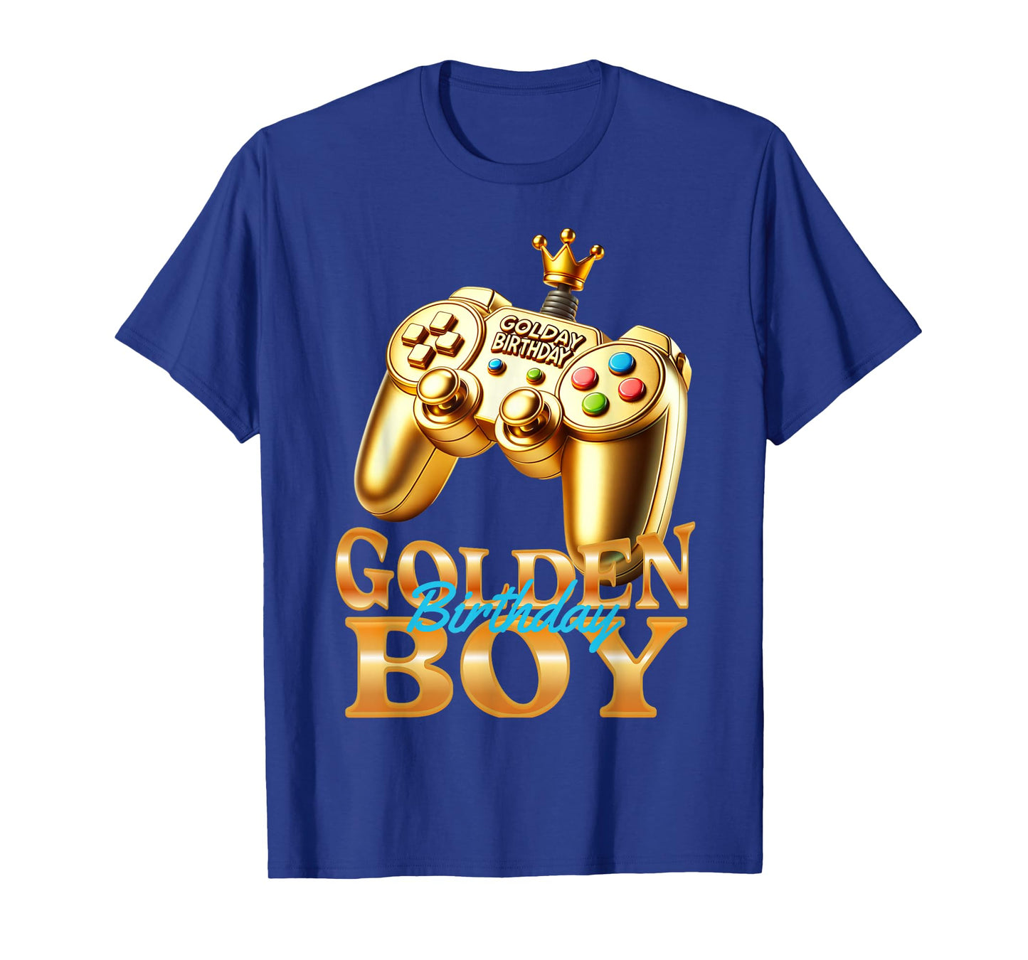 Golden Birthday Boys Bday Toddlers Birthday Party Decoration T-Shirt