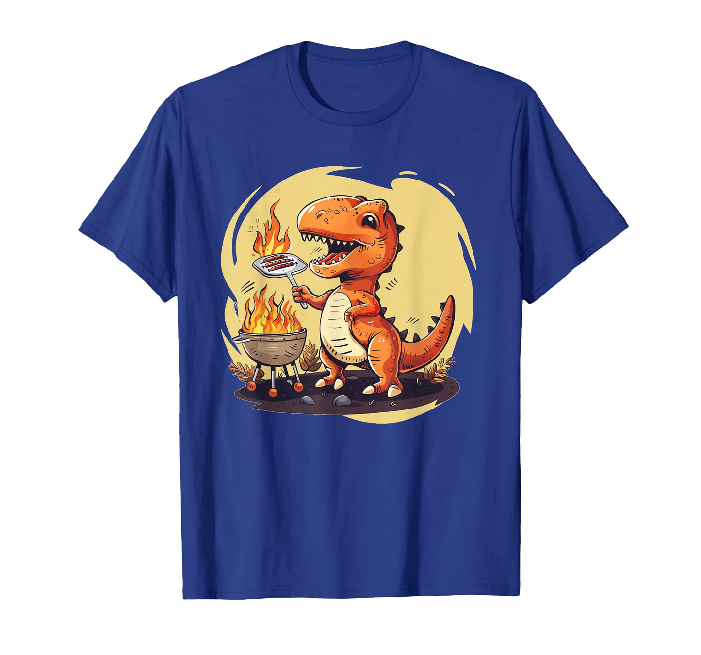 Funny Summer Barbecue for Dinosaur Boys and Girls T-Shirt