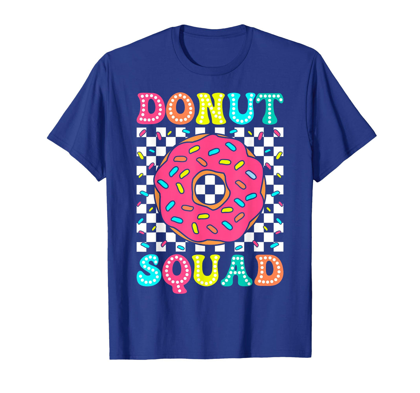 Donut Squad Groovy Donut Lover Birthday Party Girls T-Shirt
