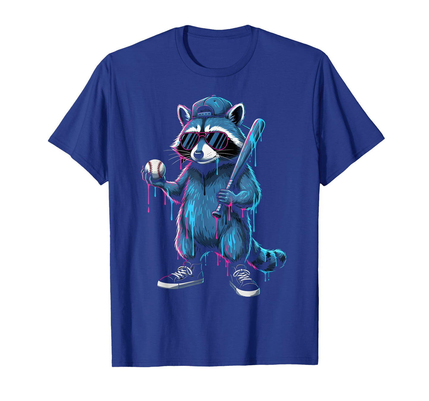 Baseball Ice Cream Drip for Boys and Girls Batter Game Day T-Shirt