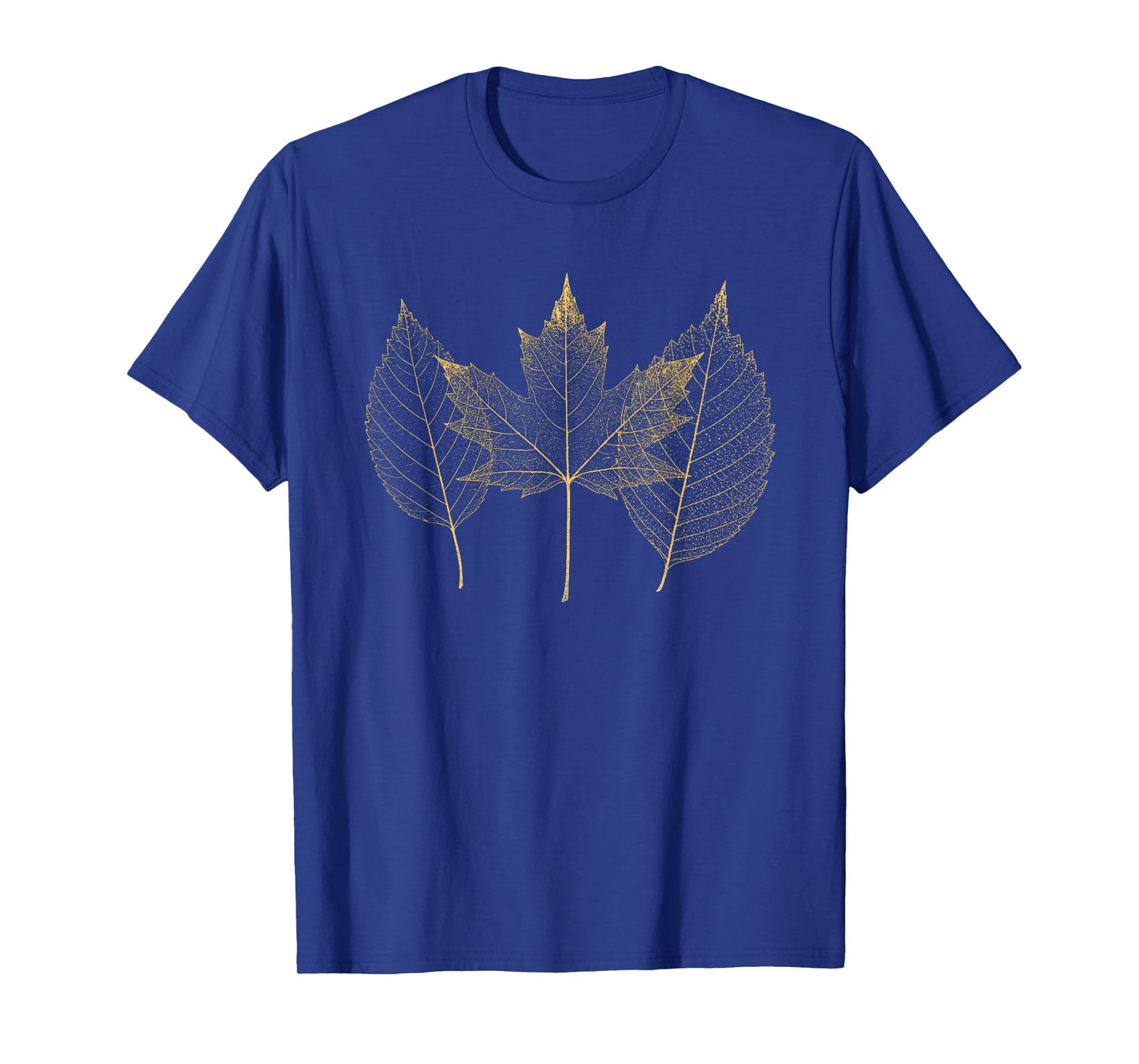 Golden Fall Leaves | Autumn Leaf Thanksgiving Design T-Shirt