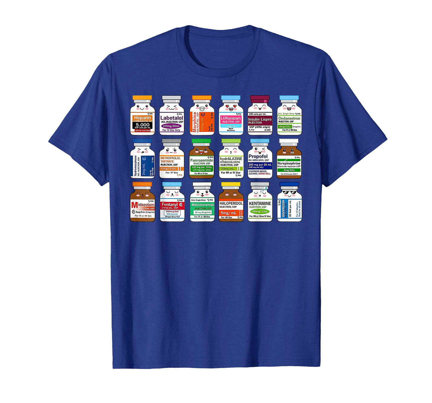 Funny Medication Vial Pharmacist Pharmacy Technician Nursing T-Shirt