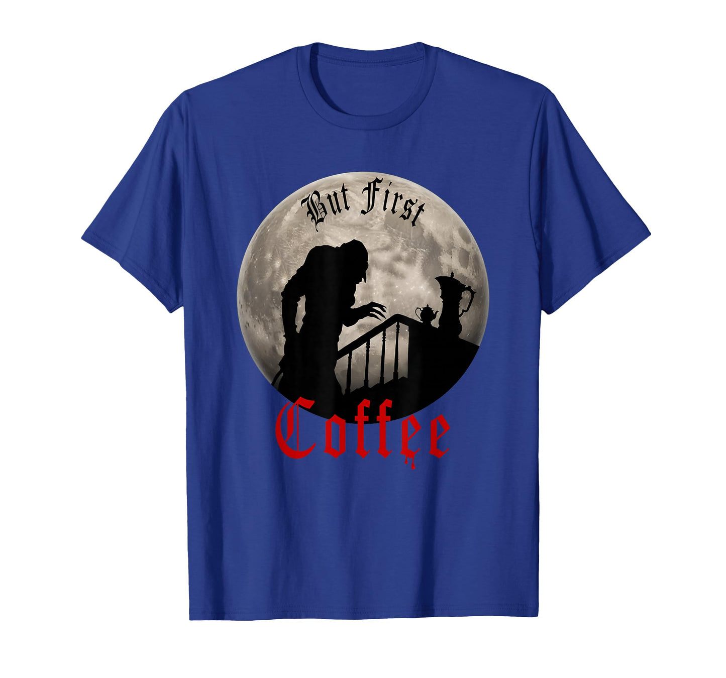 Funny Dracula horror - But First Coffee gothic Vampire fans T-Shirt