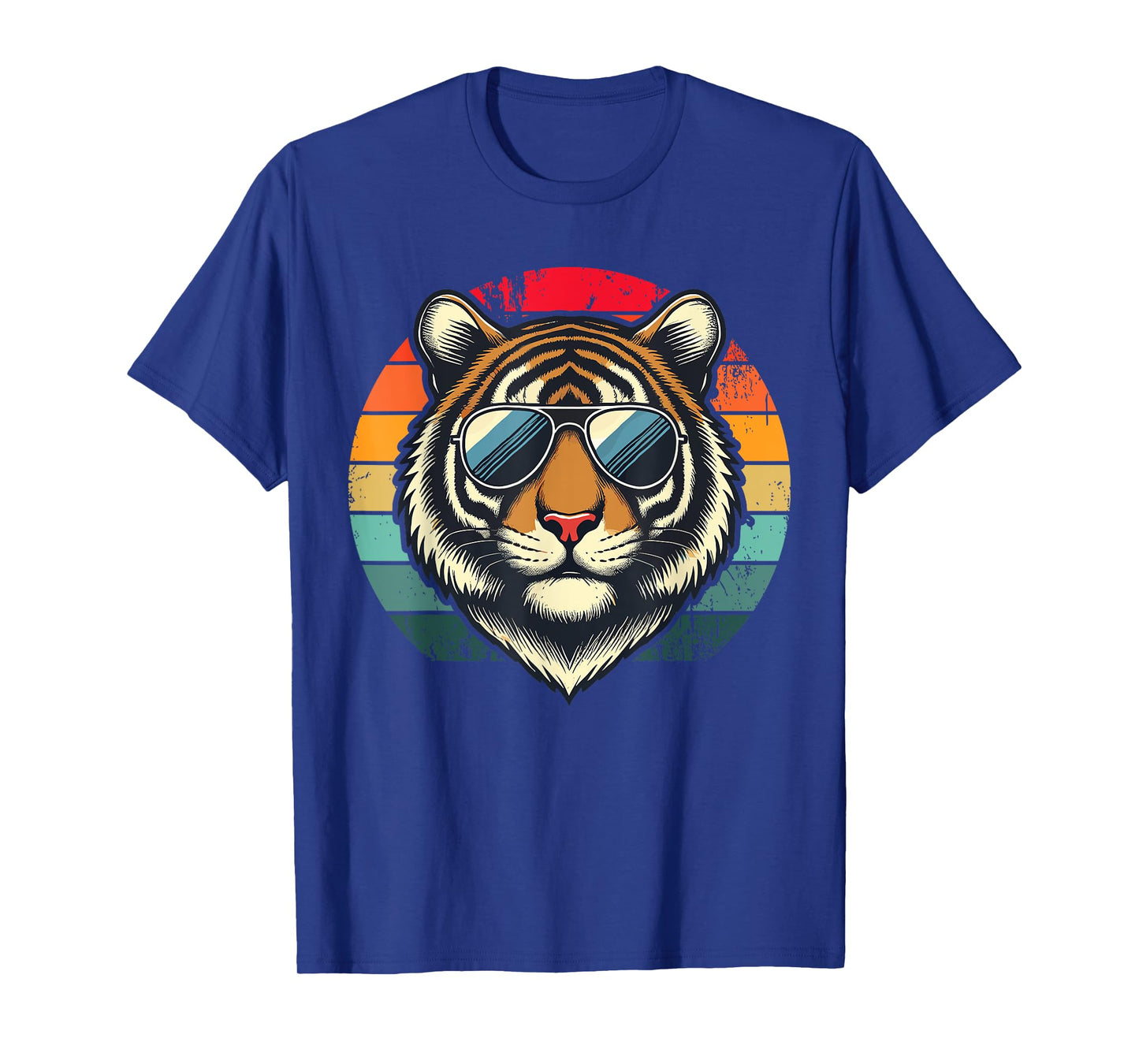 Retro Tiger in Sunglasses Men Women Kids Novelty Funny Tiger T-Shirt