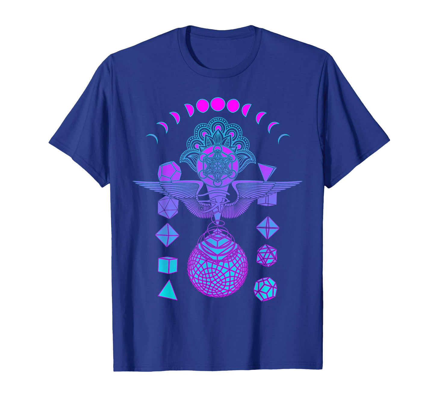 Wisdom Holy Geometry Purple Graphic Psychedelic Festival T-Shirt