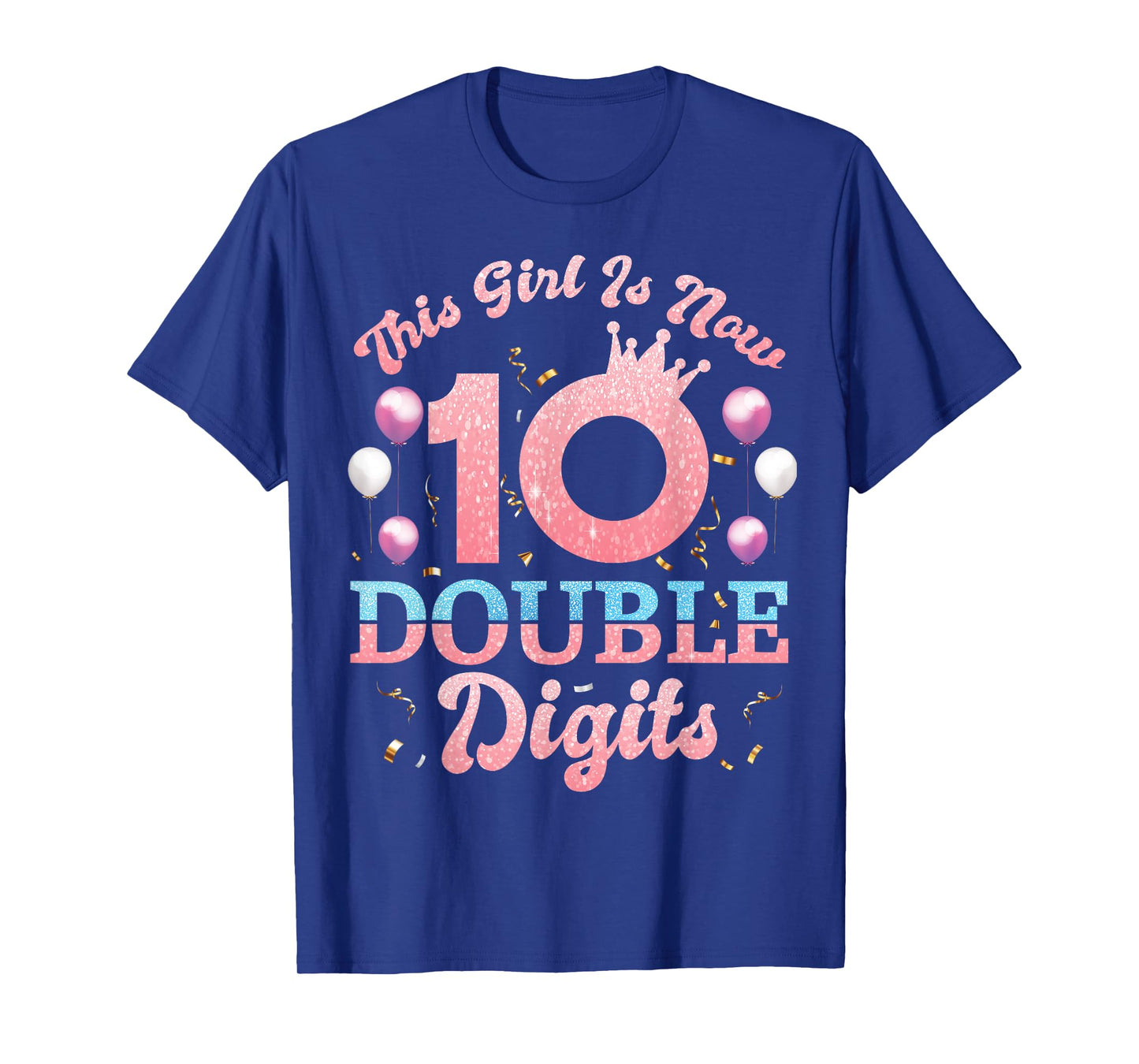In My Double Digits Era Retro 10 Year Old 10th Birthday Girl T-Shirt