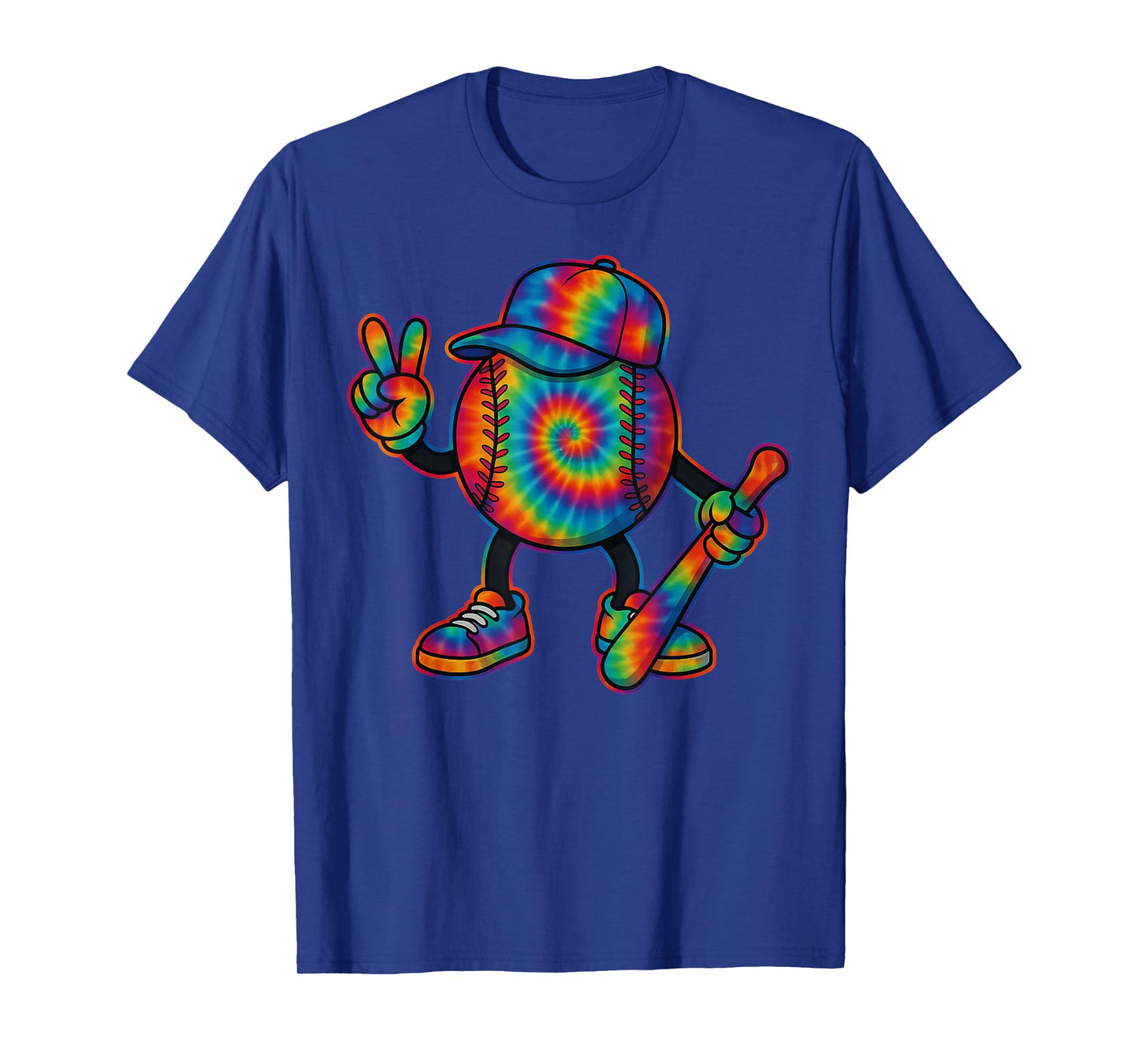 Tie Dye Baseball Shirt for Boys โ Colorful Game Day Tee T-Shirt