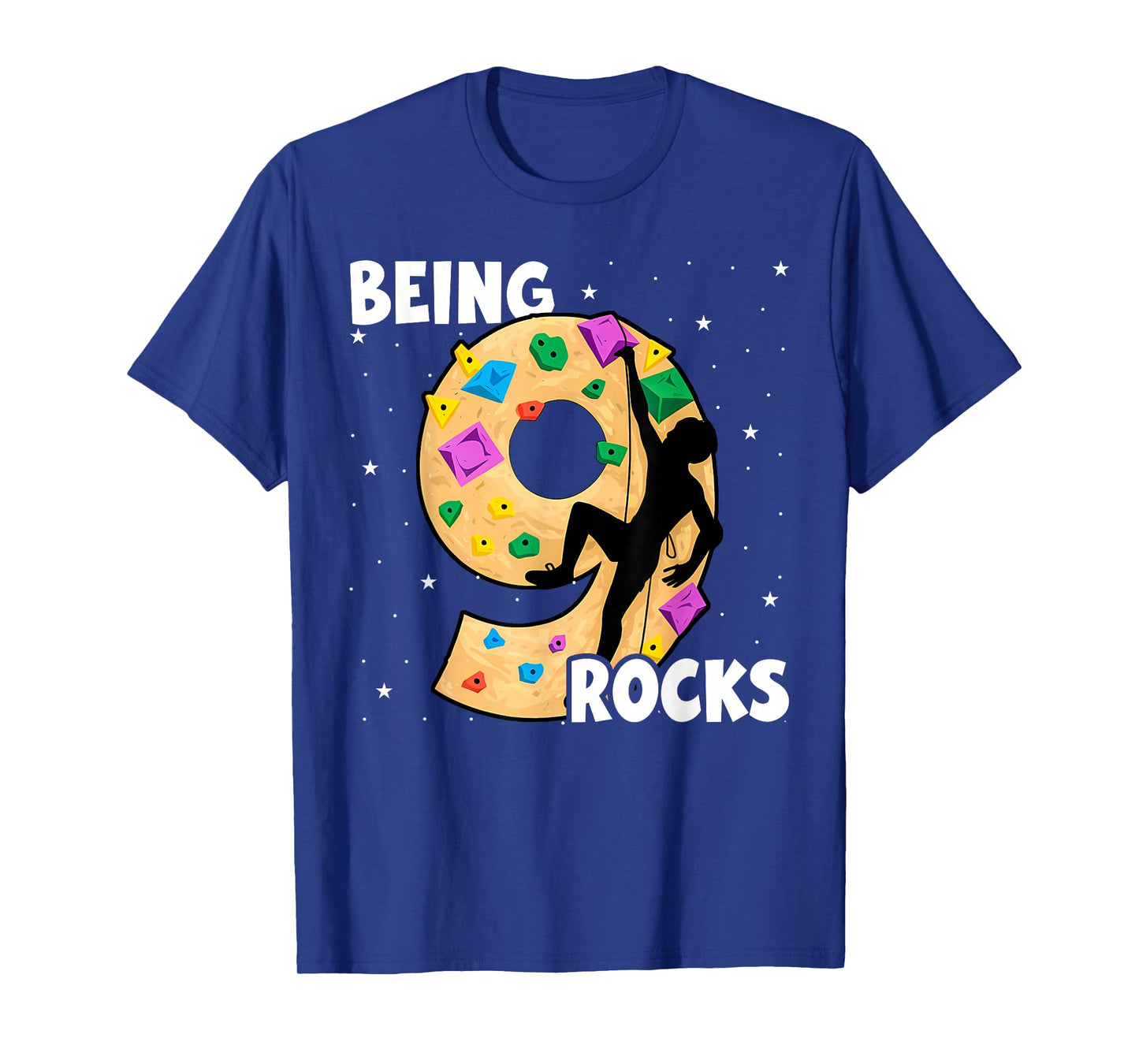 9 Year Old Rock Climbing 9th Birthday Adventures Climber T-Shirt