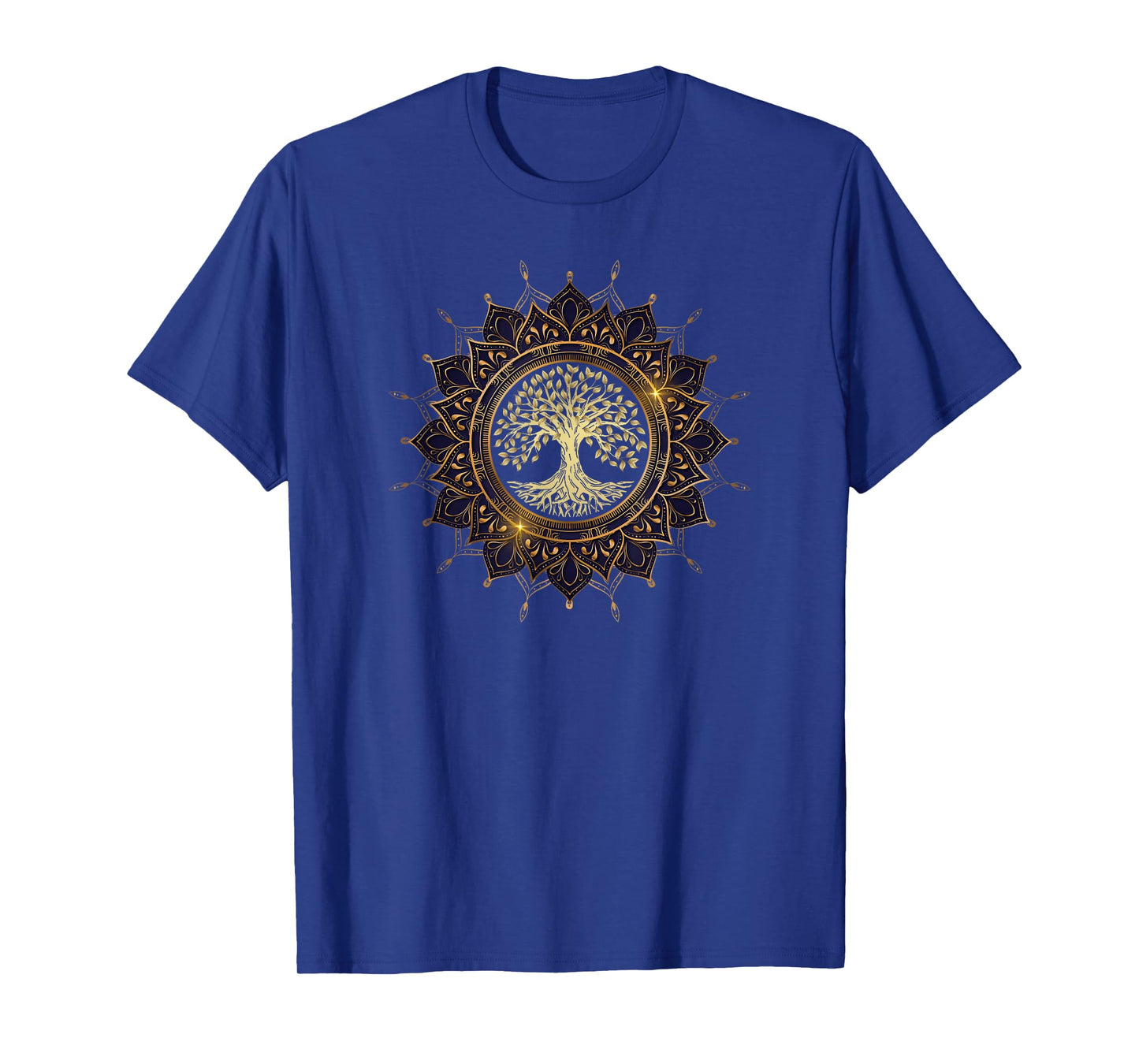 Retro Mandalas Vibe Tree Retro Tree of the Mystical Life Zen Yoga Meditation T-Shirt