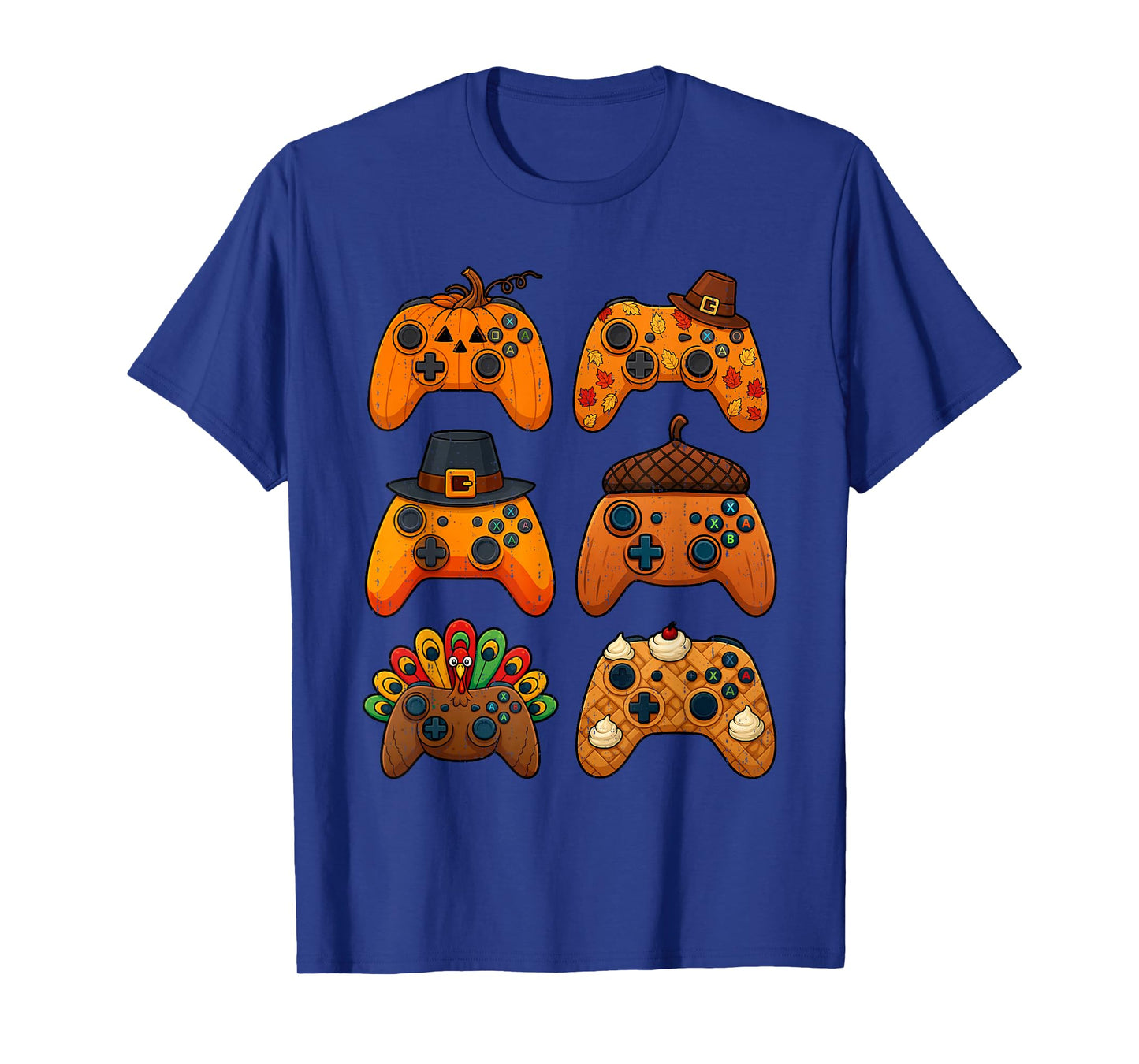 Gamer Turkey Fall Thanksgiving Video Game Gaming Teen Boys T-Shirt