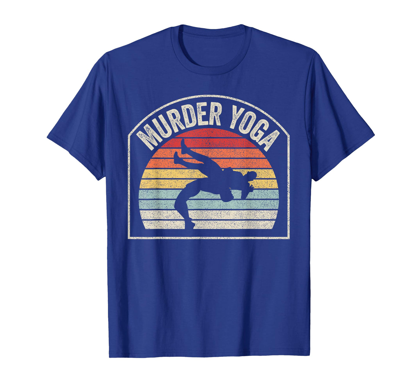 Retro Vintage Wrestling Murder Yoga T-Shirt