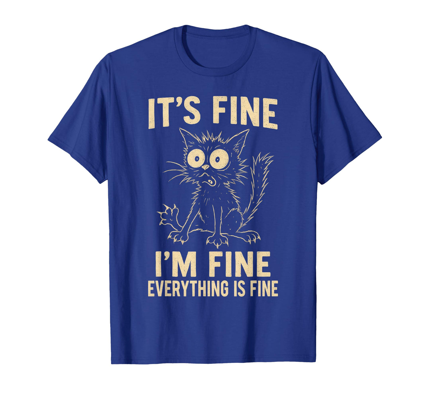 Funny Cat Graphic Tee Men Women Kids Weird Crazy Meme Cat T-Shirt