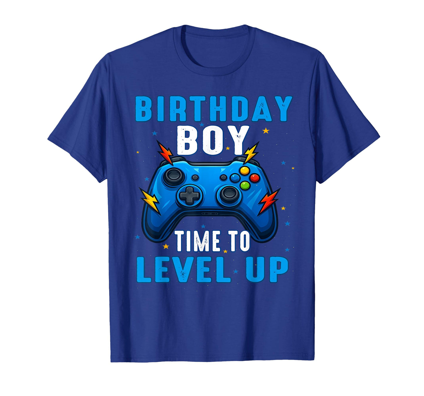 Birthday Boy Time To Level Up Gamer Video Game 7 Years Old T-Shirt